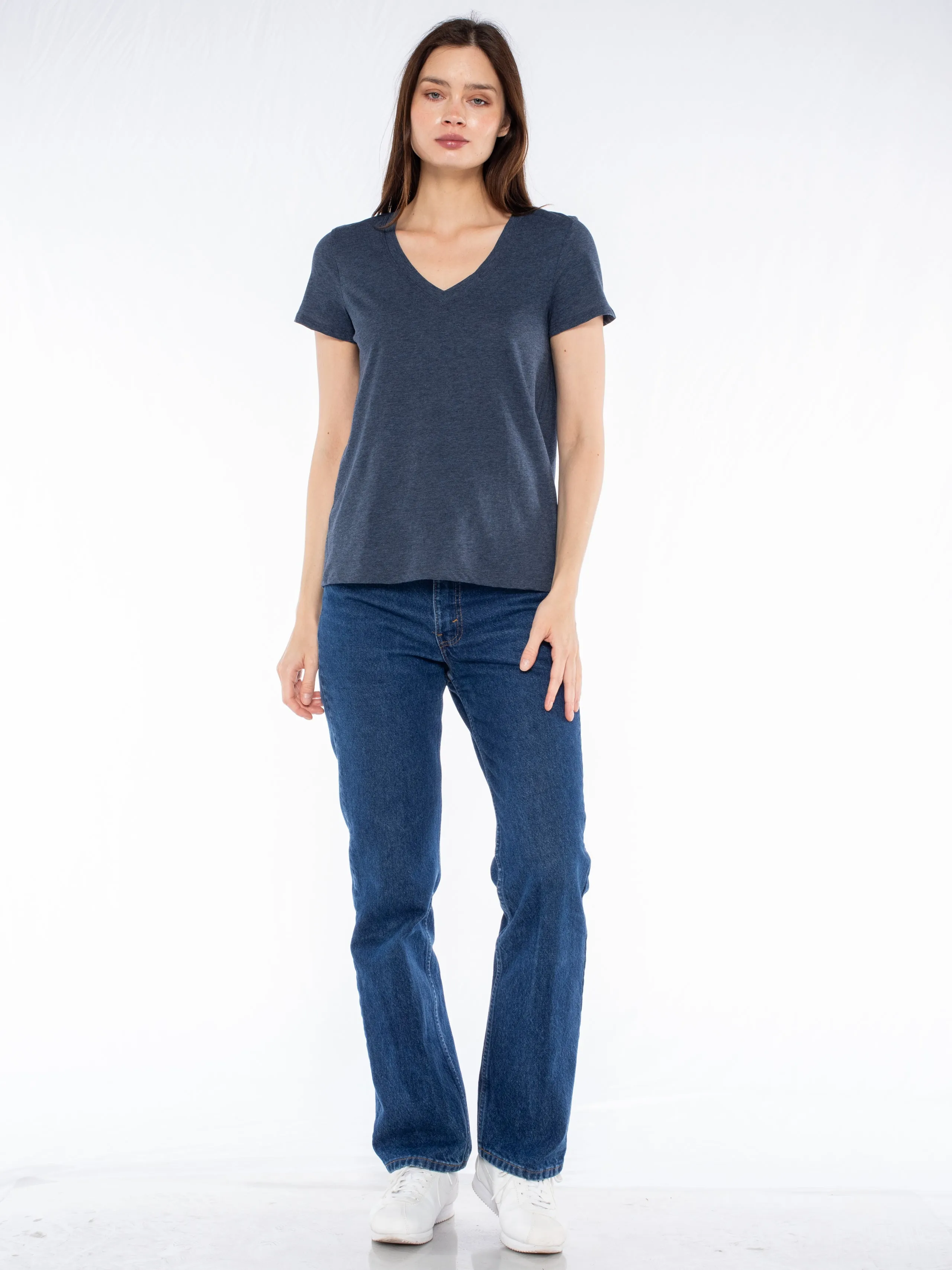 Deep V-Neck Baby Fit Tee