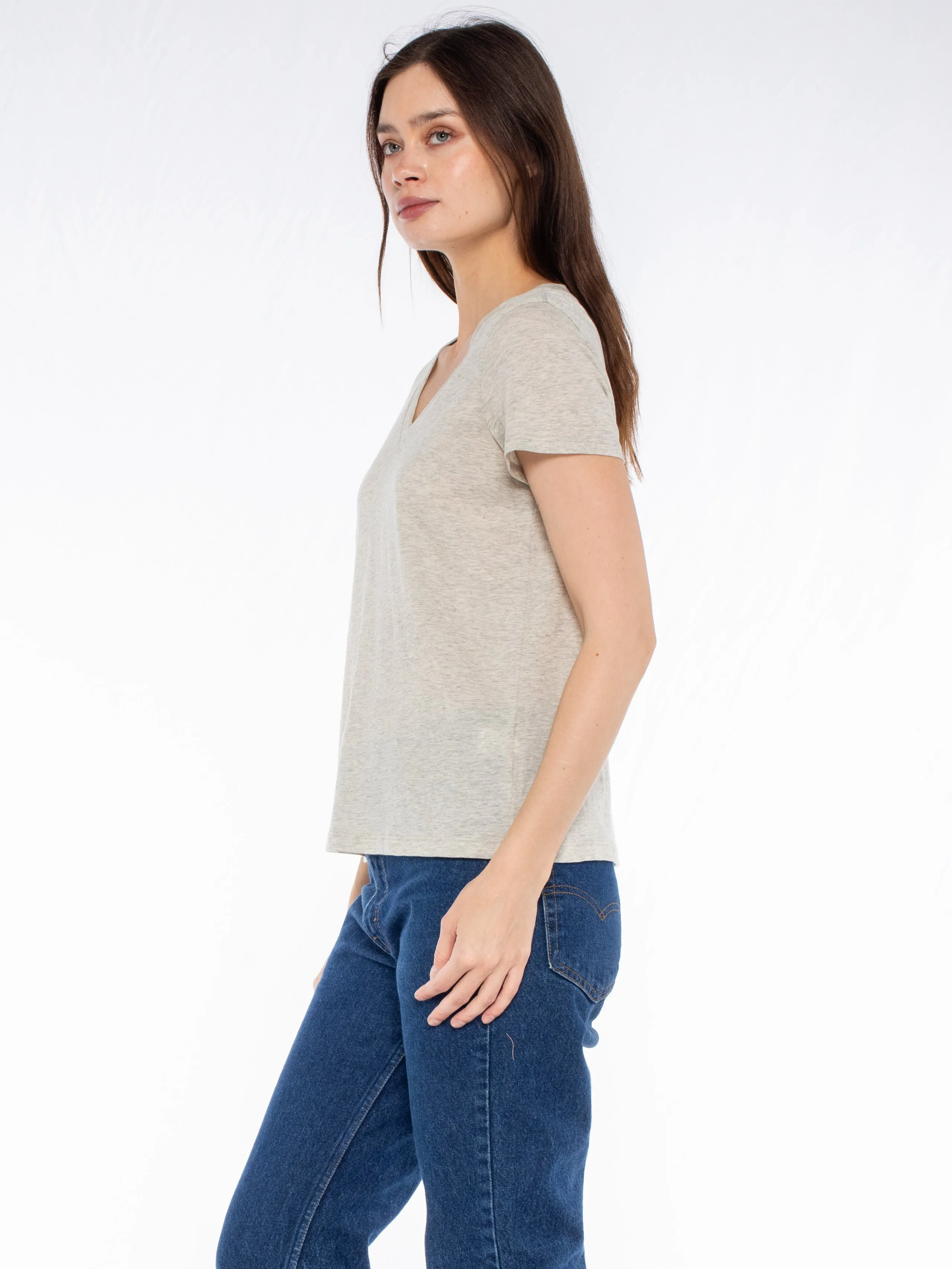 Deep V-Neck Baby Fit Tee