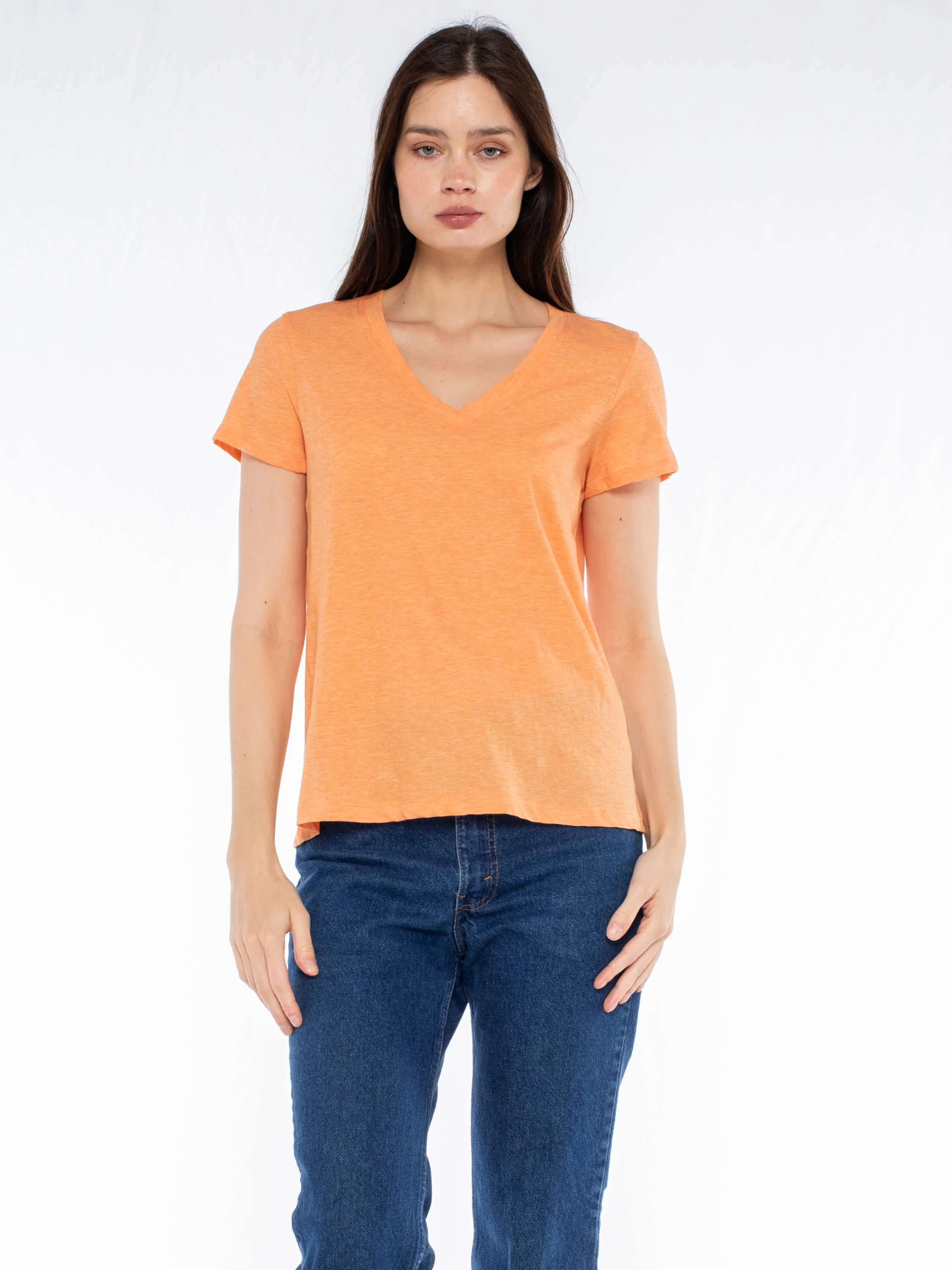 Deep V-Neck Baby Fit Tee