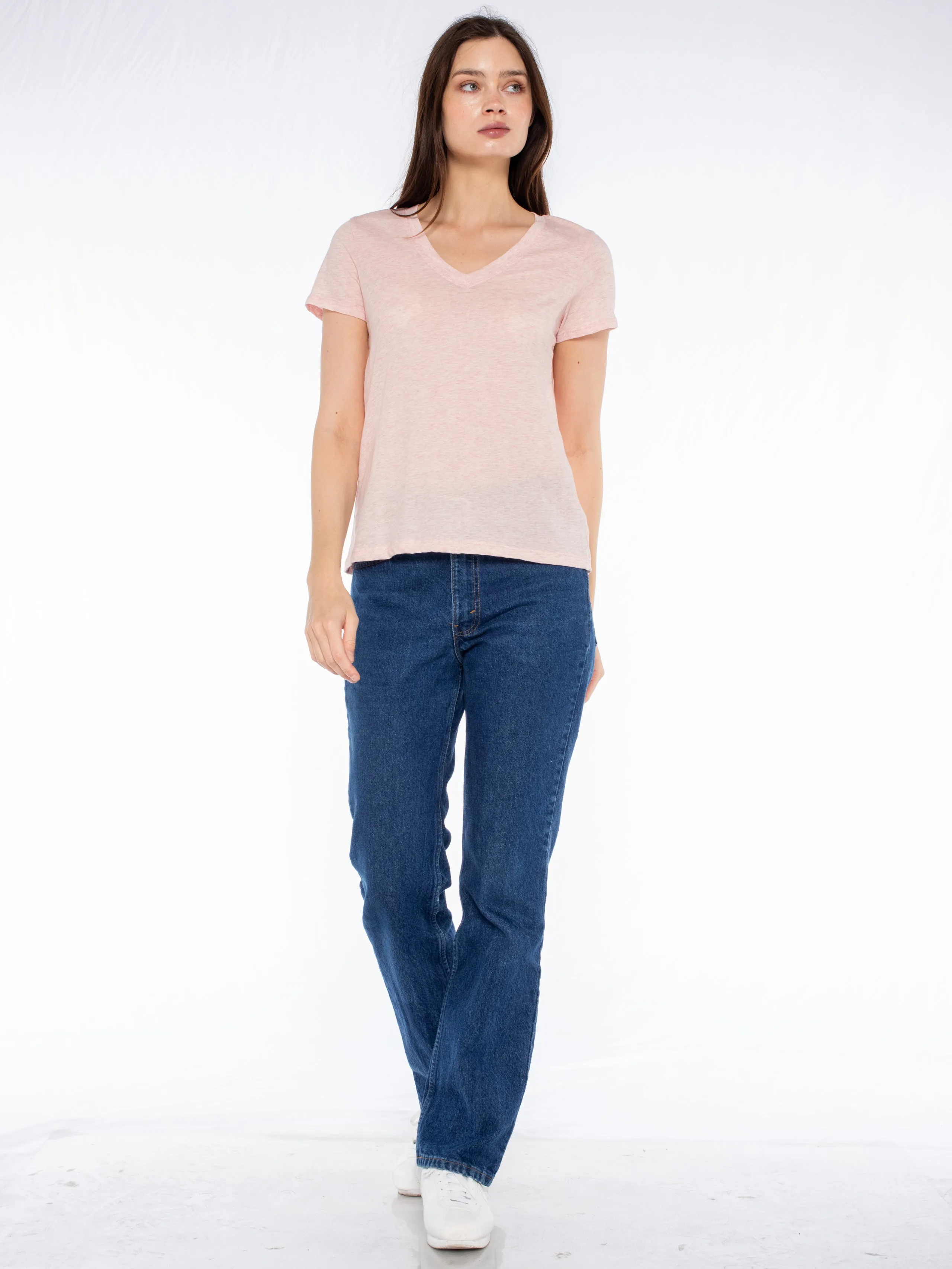 Deep V-Neck Baby Fit Tee
