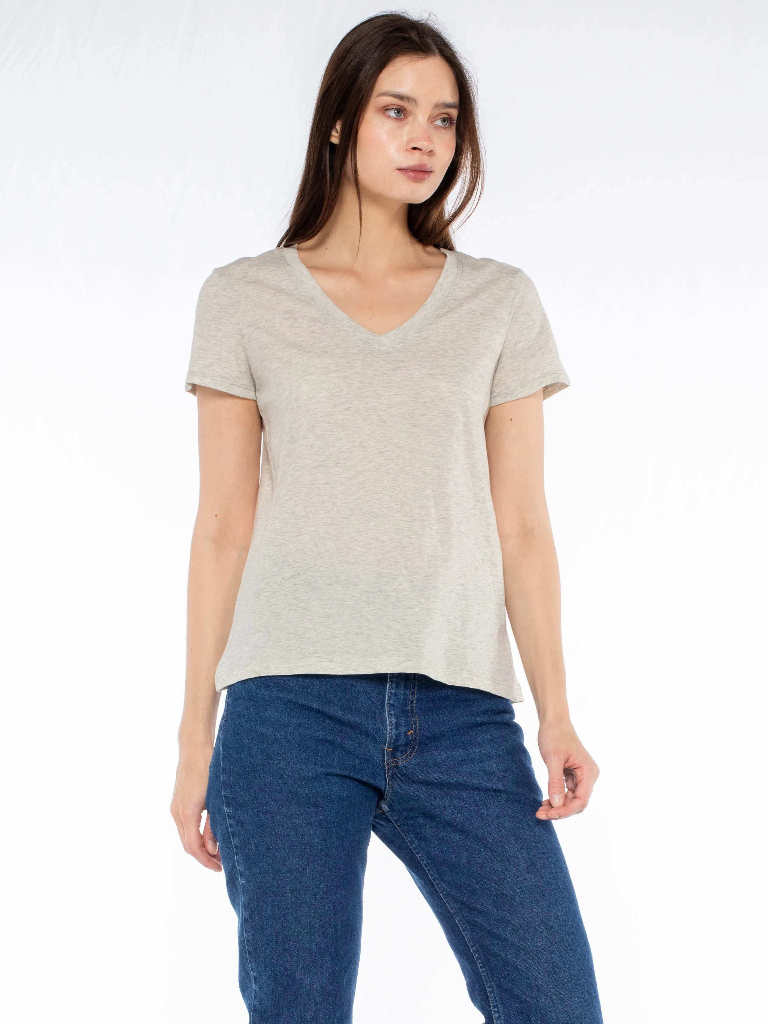Deep V-Neck Baby Fit Tee
