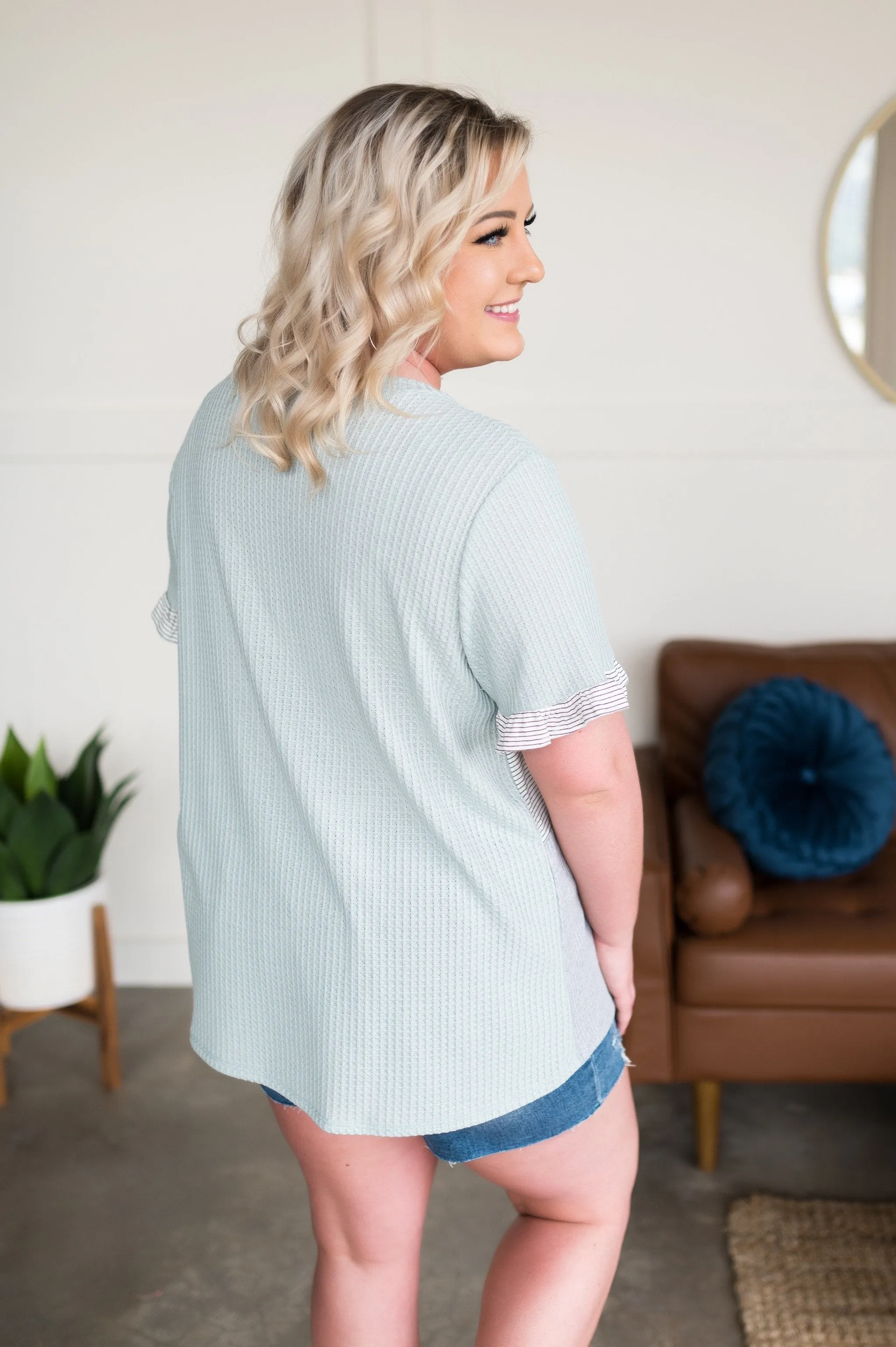Drift Away Ruffle Sleeve Tee