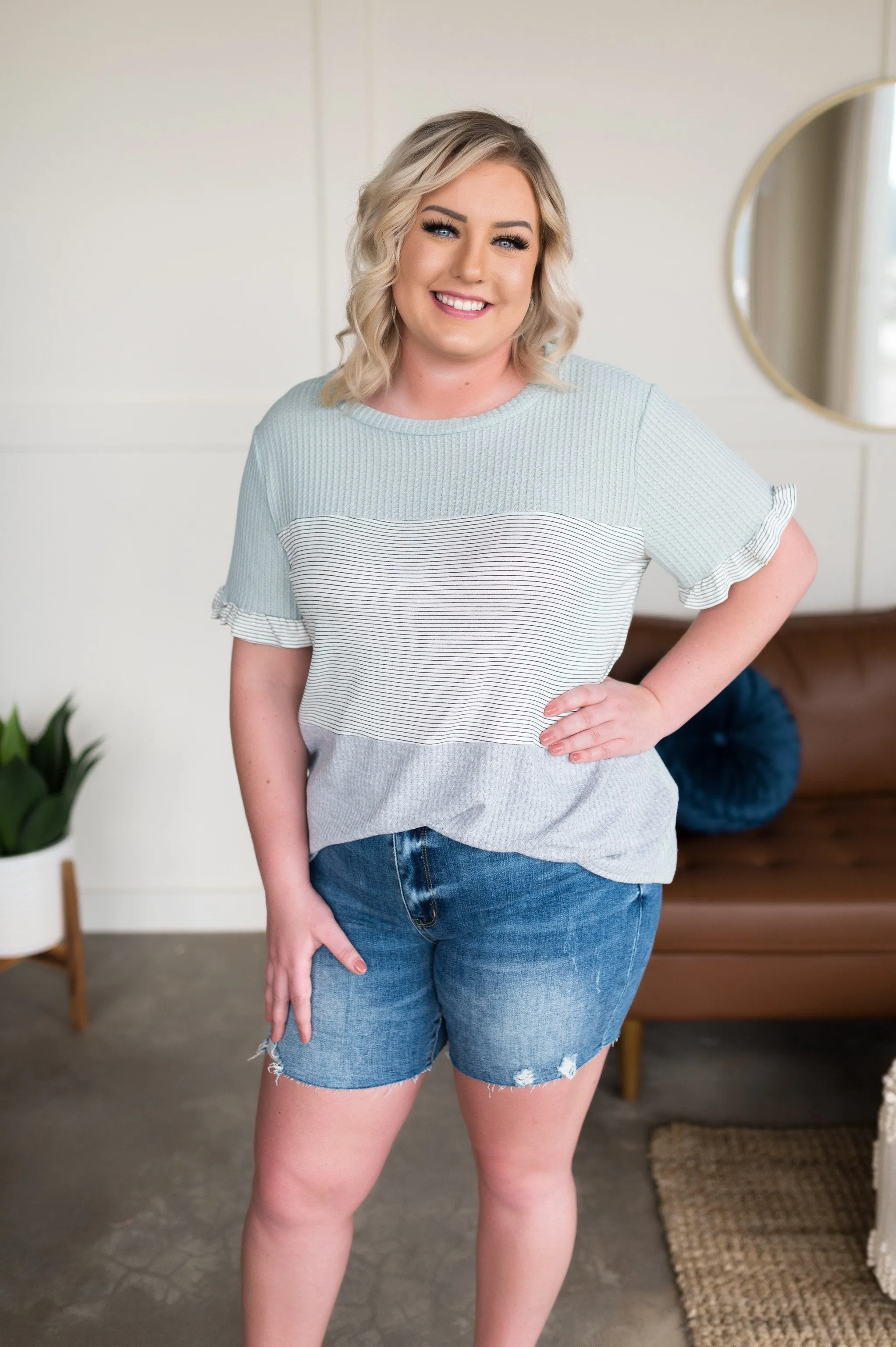 Drift Away Ruffle Sleeve Tee