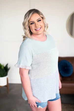 Drift Away Ruffle Sleeve Tee