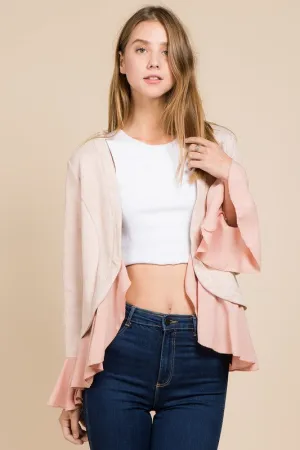 ELLA PINK RUFFLE JACKET