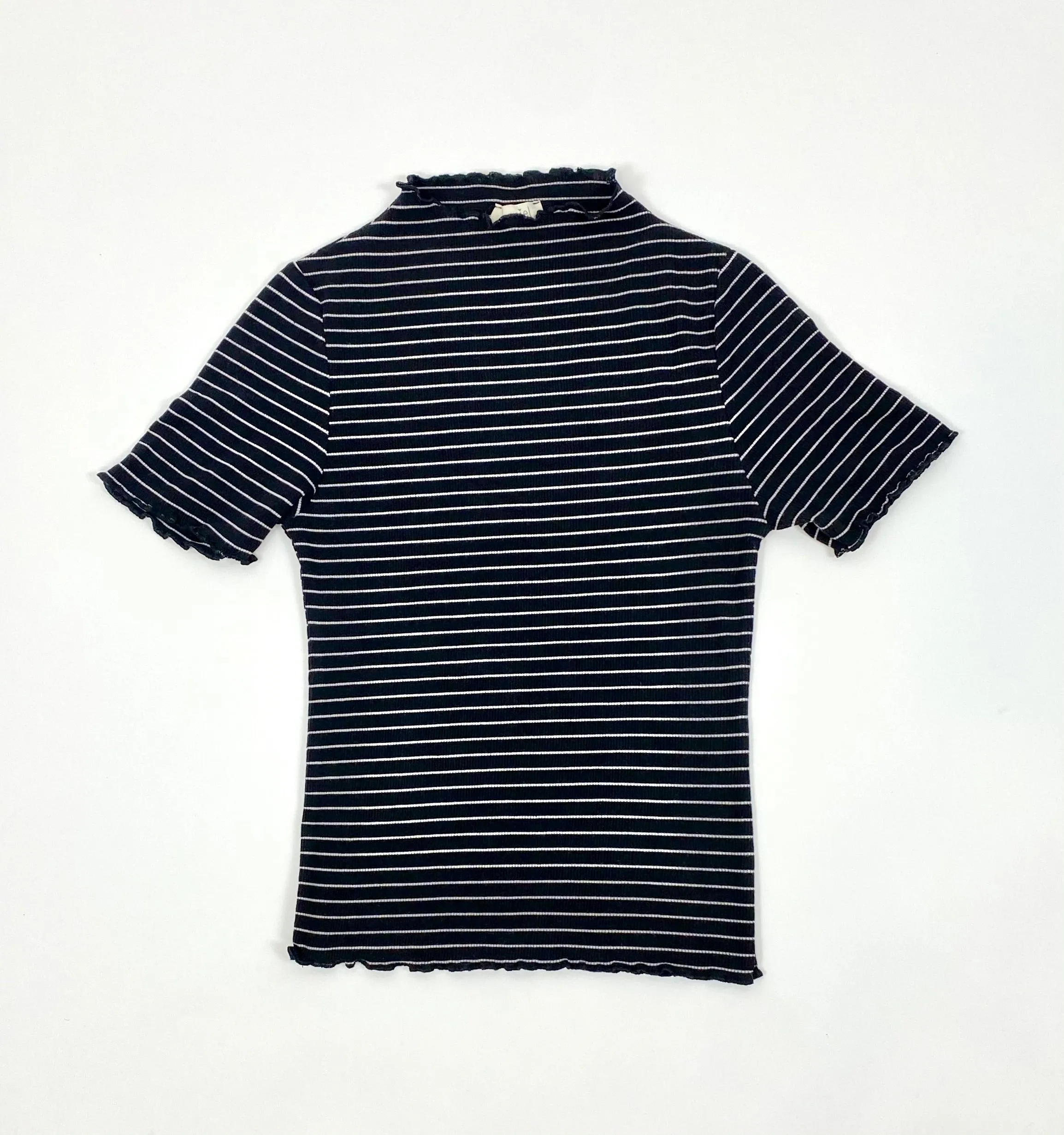Emma Striped Ruffle Tee