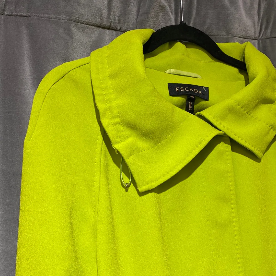 Escada Neon Green Collared Jacket