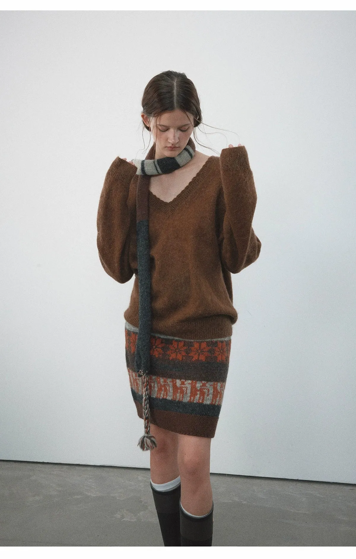 Fair Isle Knit Skirt