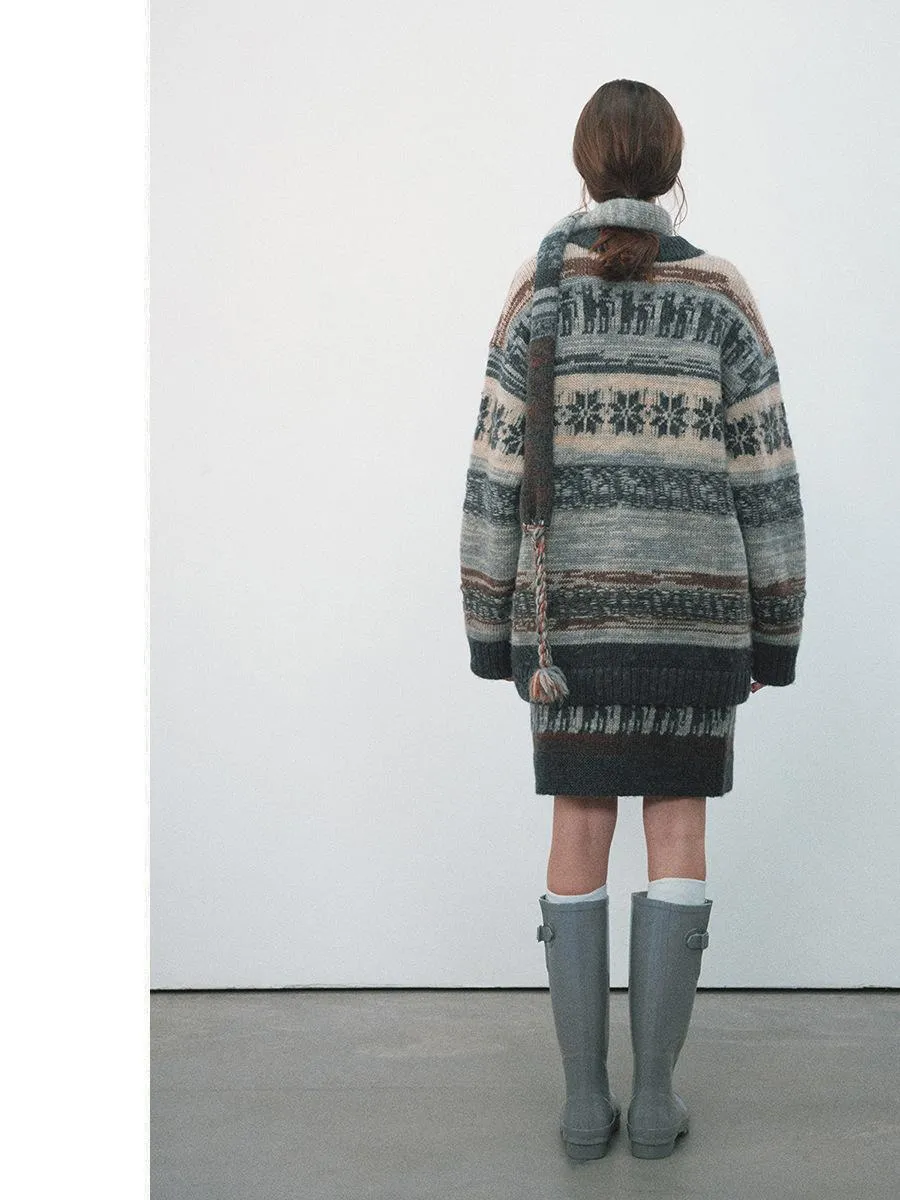 Fair Isle Knit Skirt