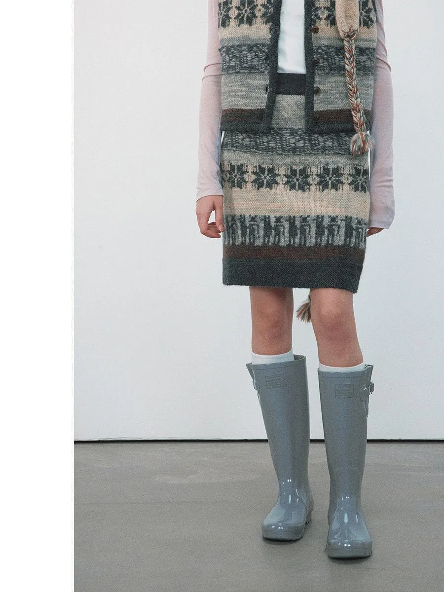 Fair Isle Knit Skirt