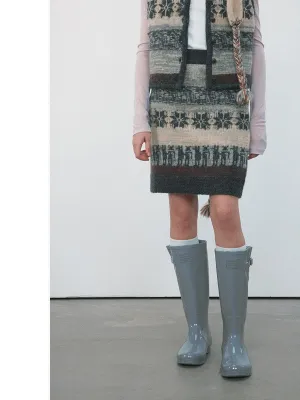 Fair Isle Knit Skirt