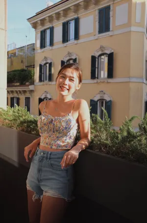 Flower Bed Cropped Cami Top