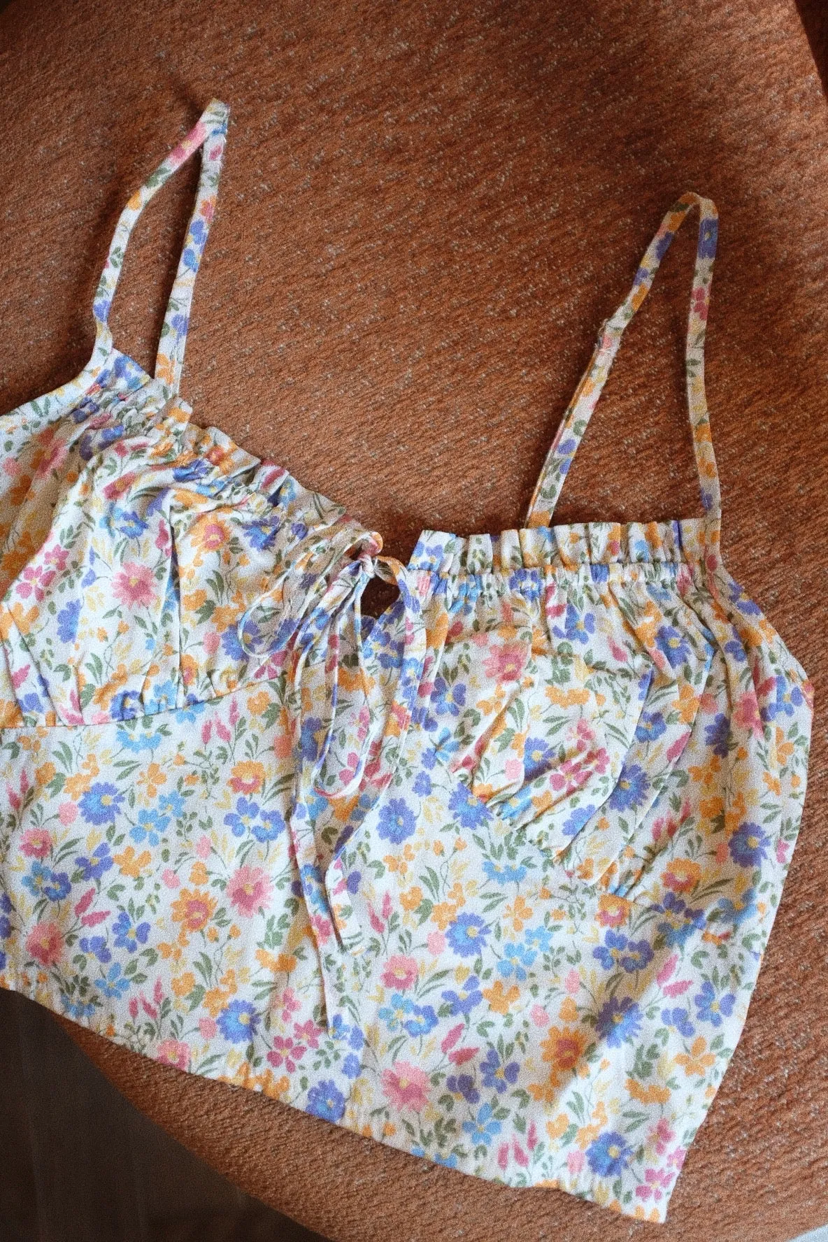 Flower Bed Cropped Cami Top