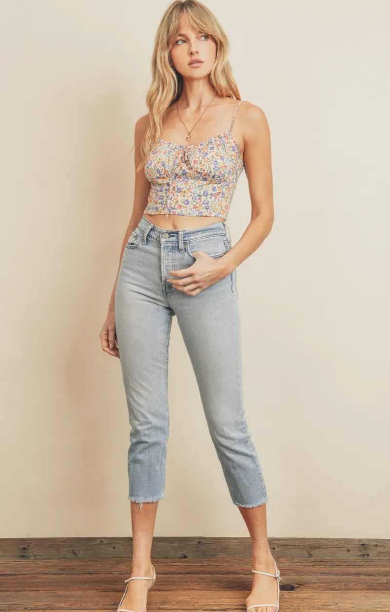 Flower Bed Cropped Cami Top