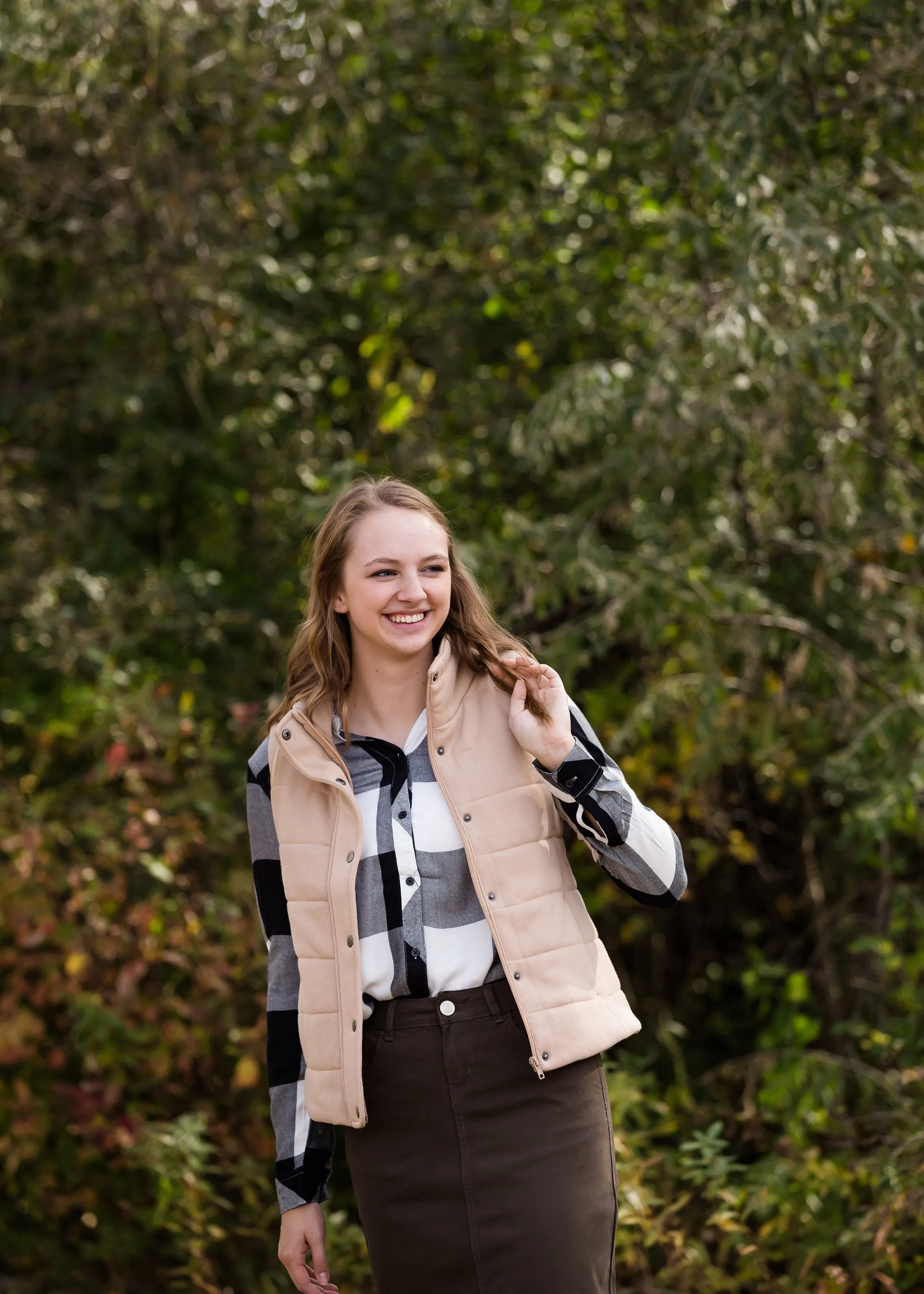 French Terry Padded Puffer Vest - FINAL SALE