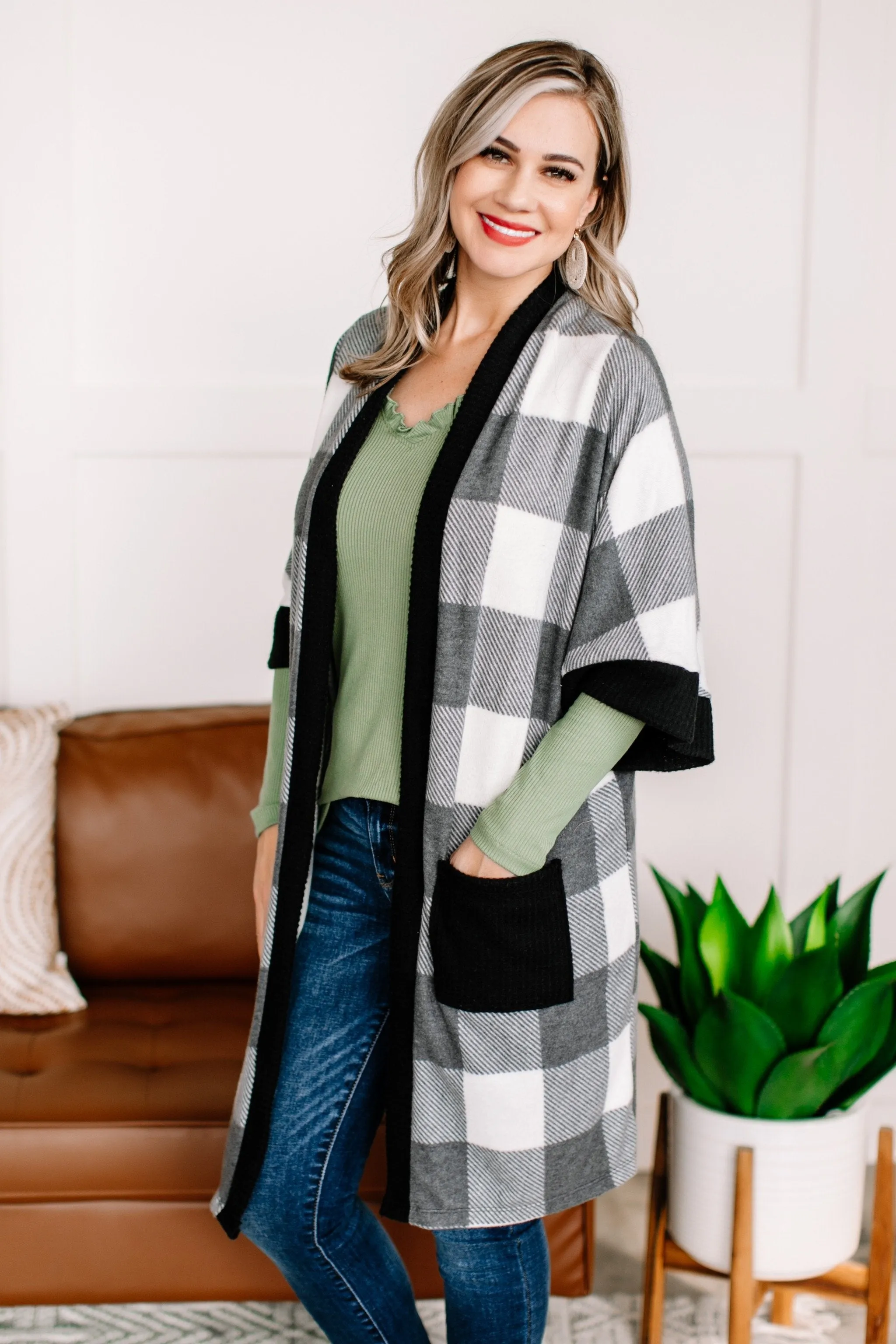 Frilled To Bits Ruffle Neck Top In Cactus