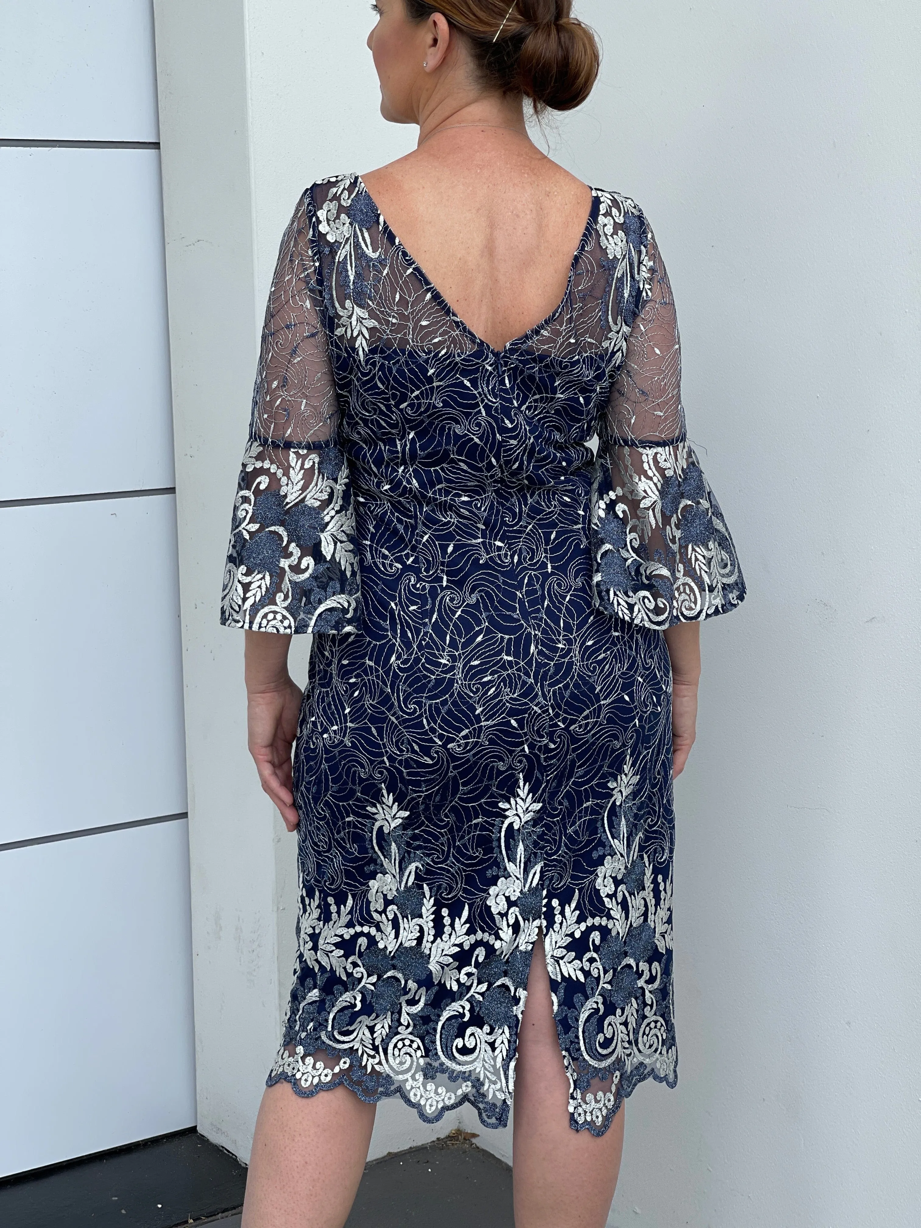 Ginna Navy Evening Dress