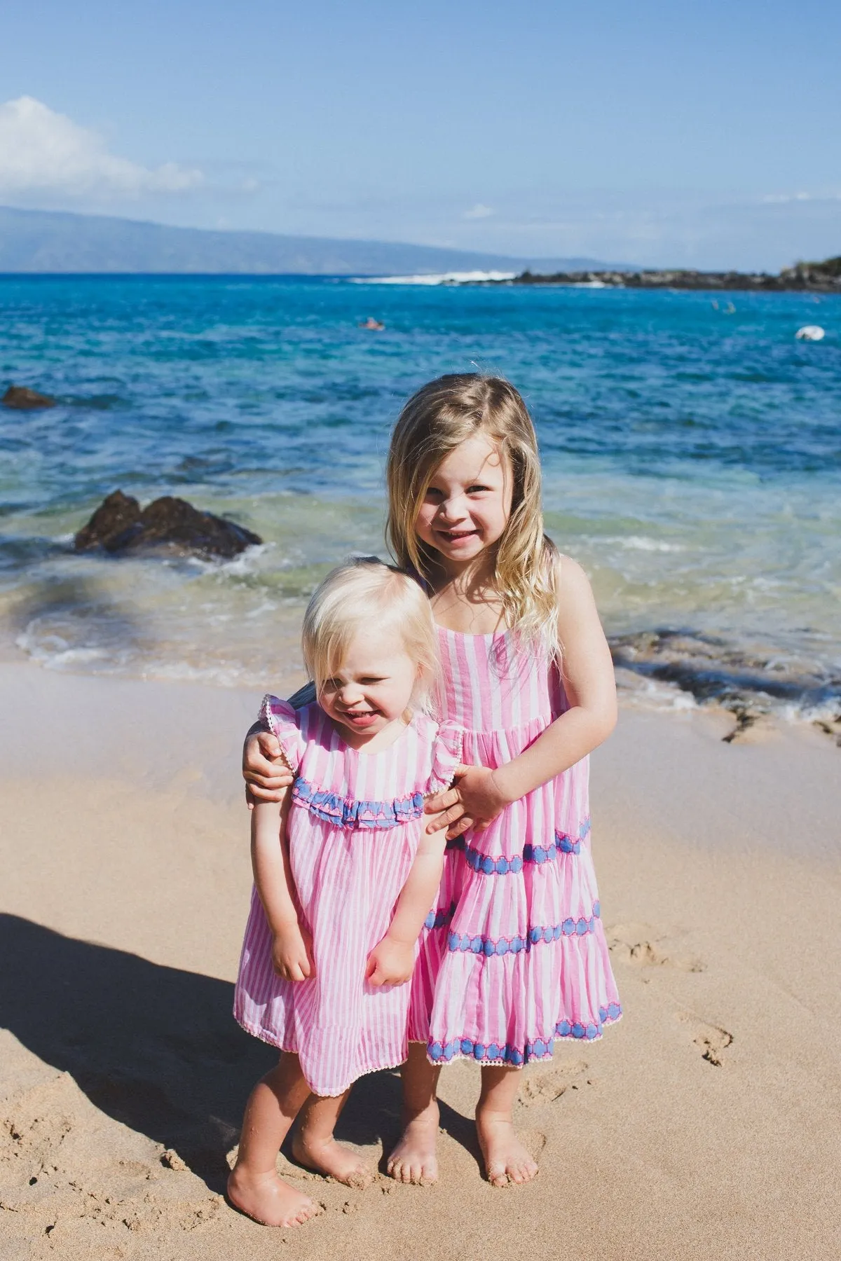 Girl's Maxi Dress | Pink Stripe