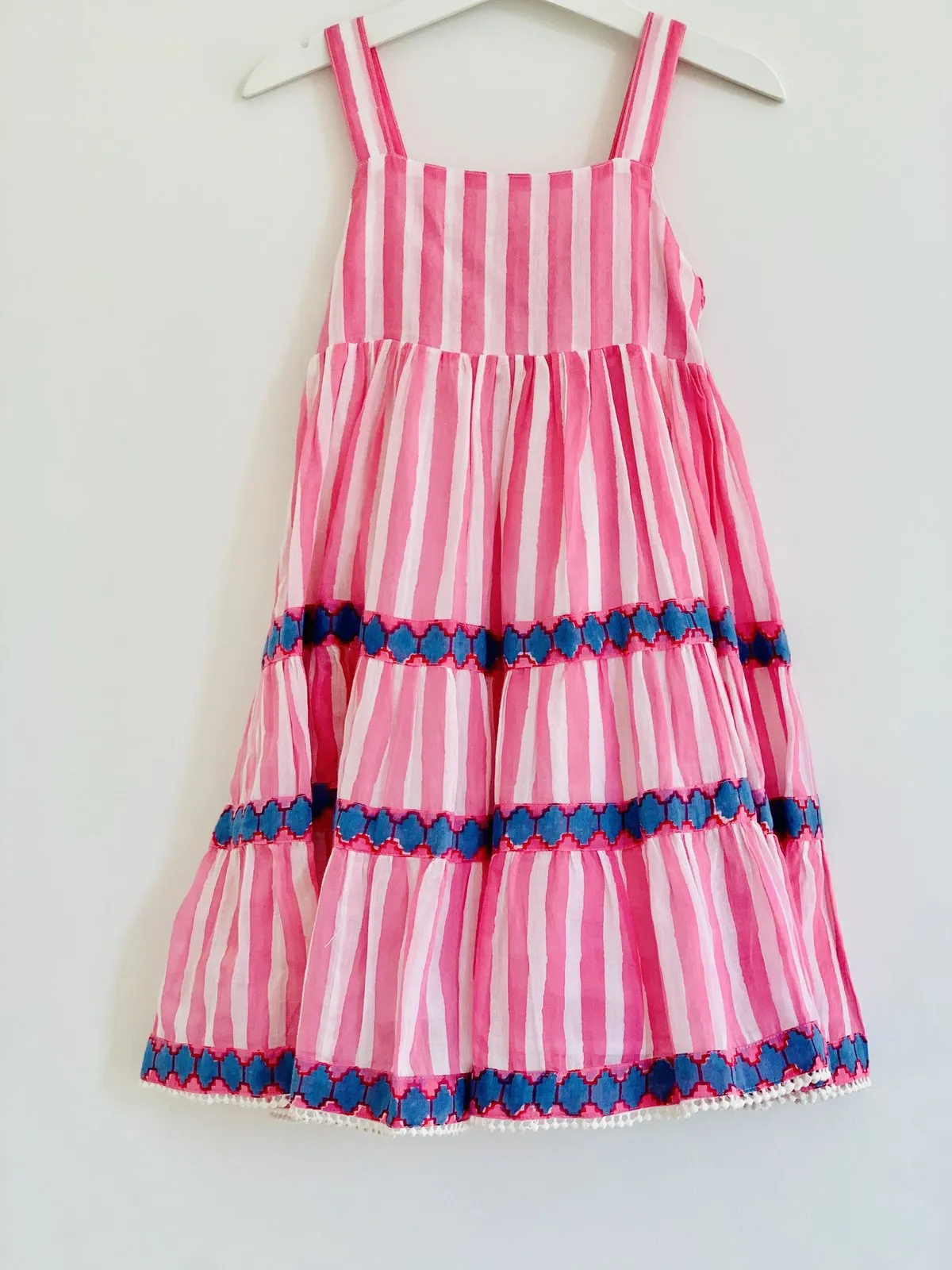 Girl's Maxi Dress | Pink Stripe
