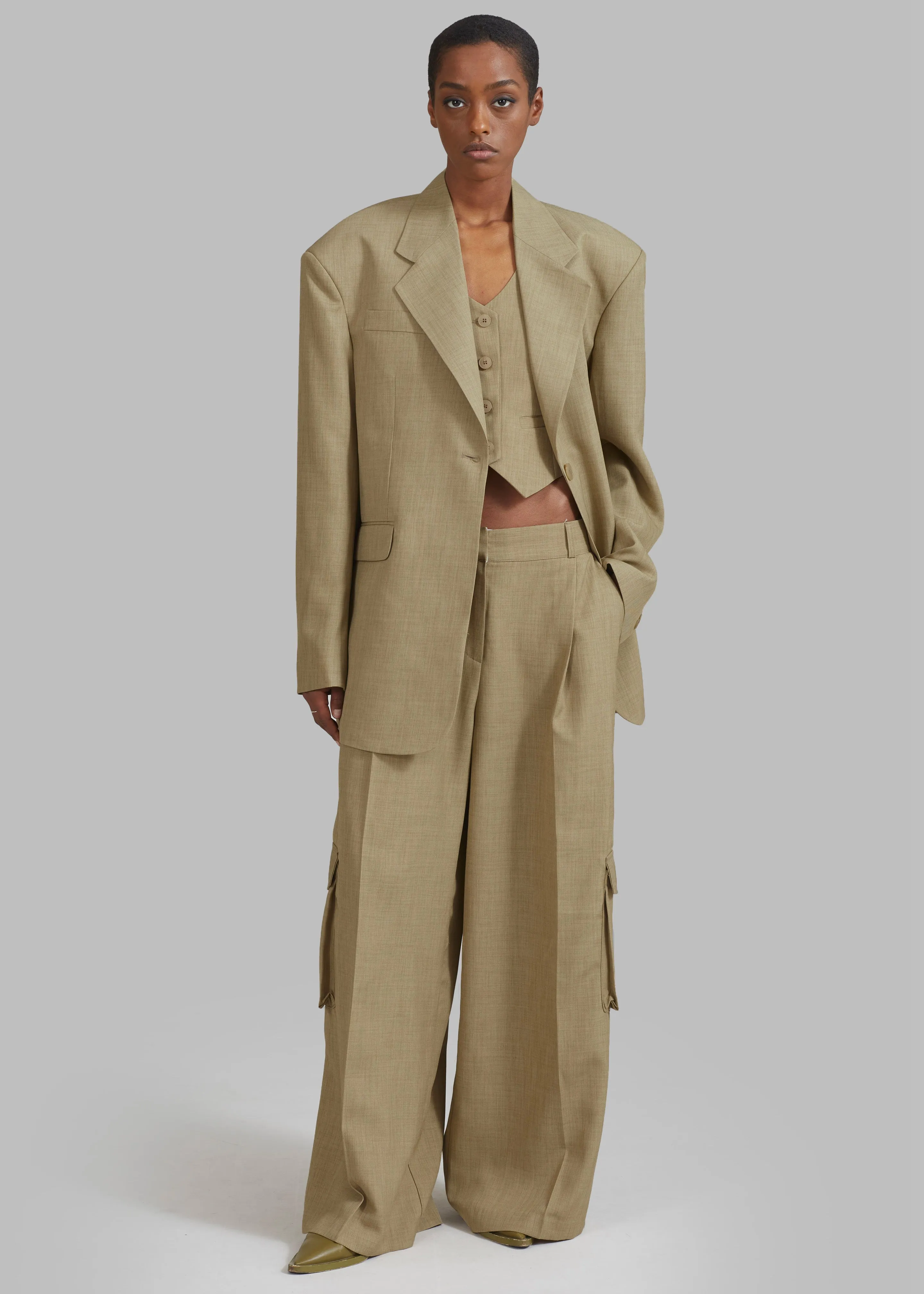 Gladys Blazer - Khaki