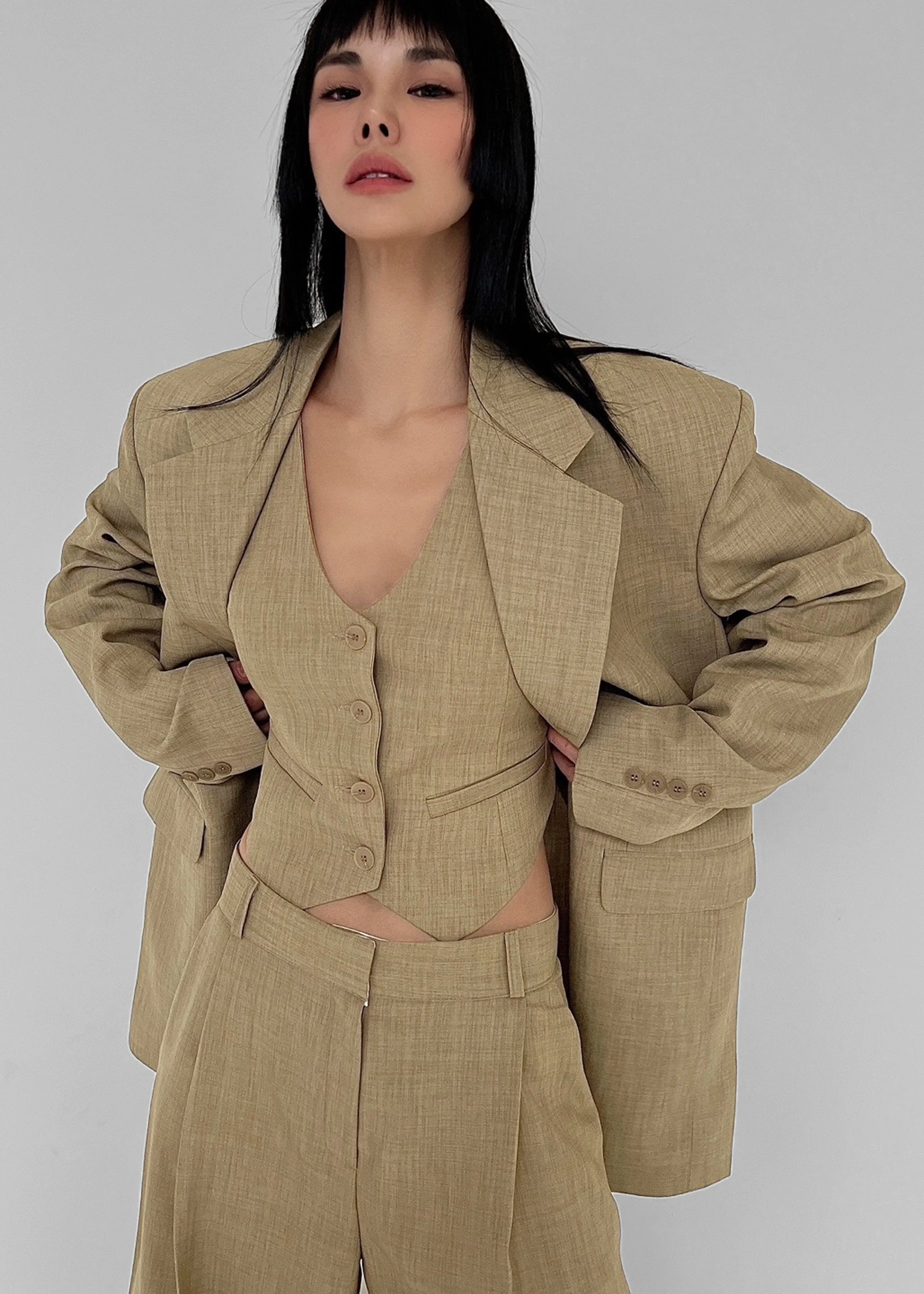 Gladys Blazer - Khaki