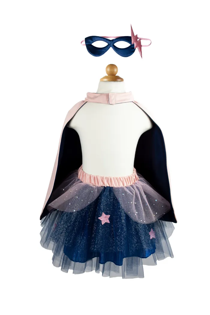 Great Pretenders: Super-duper Tutu/Cape/Mask, Pink & Navy