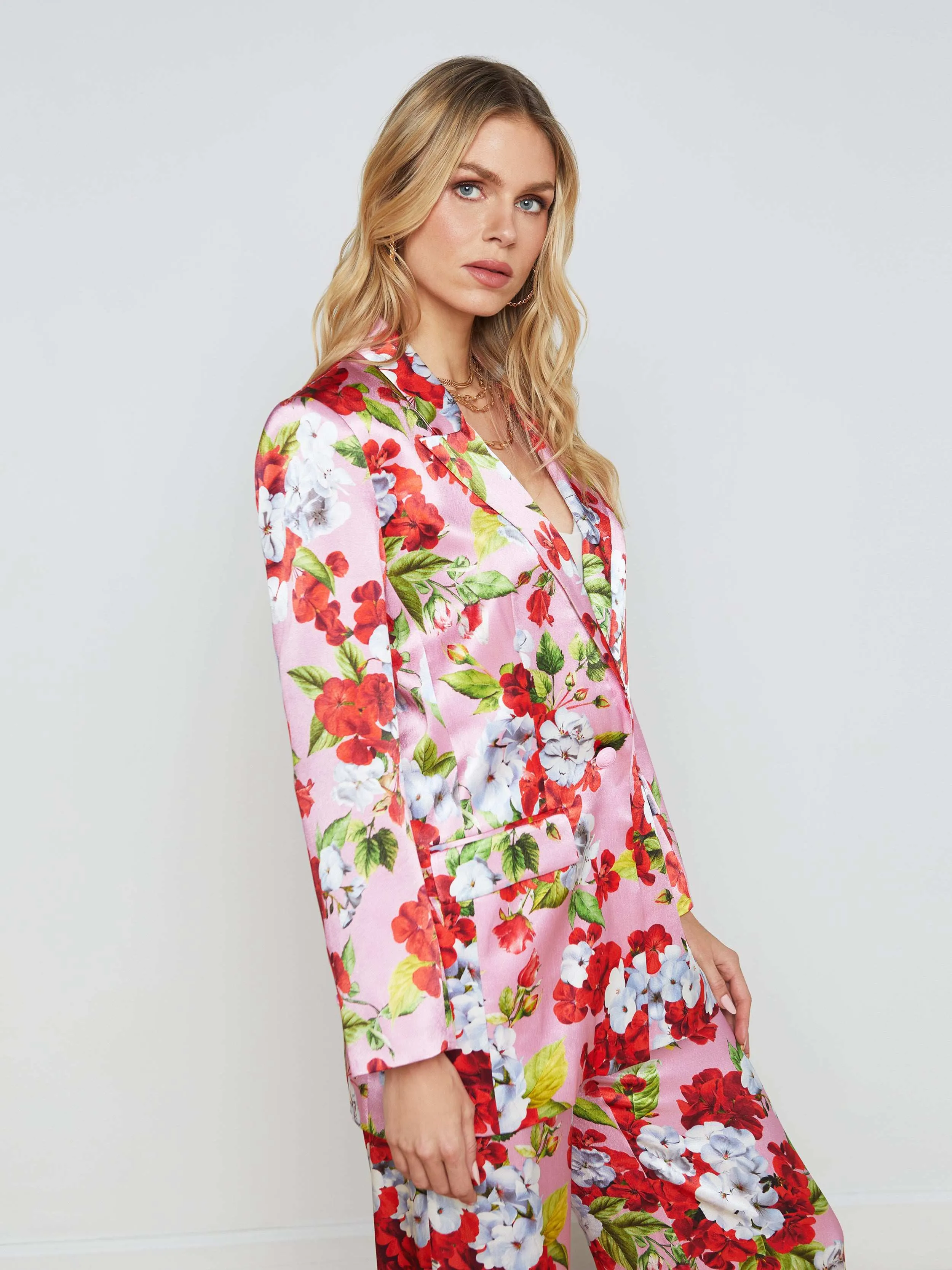 Gwyneth Floral Boyfriend Blazer