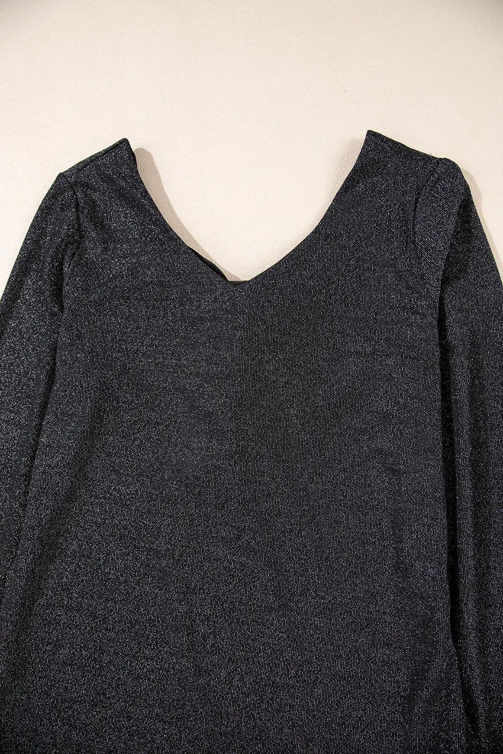 Hailey Bow V-Neck Long Sleeve Blouse