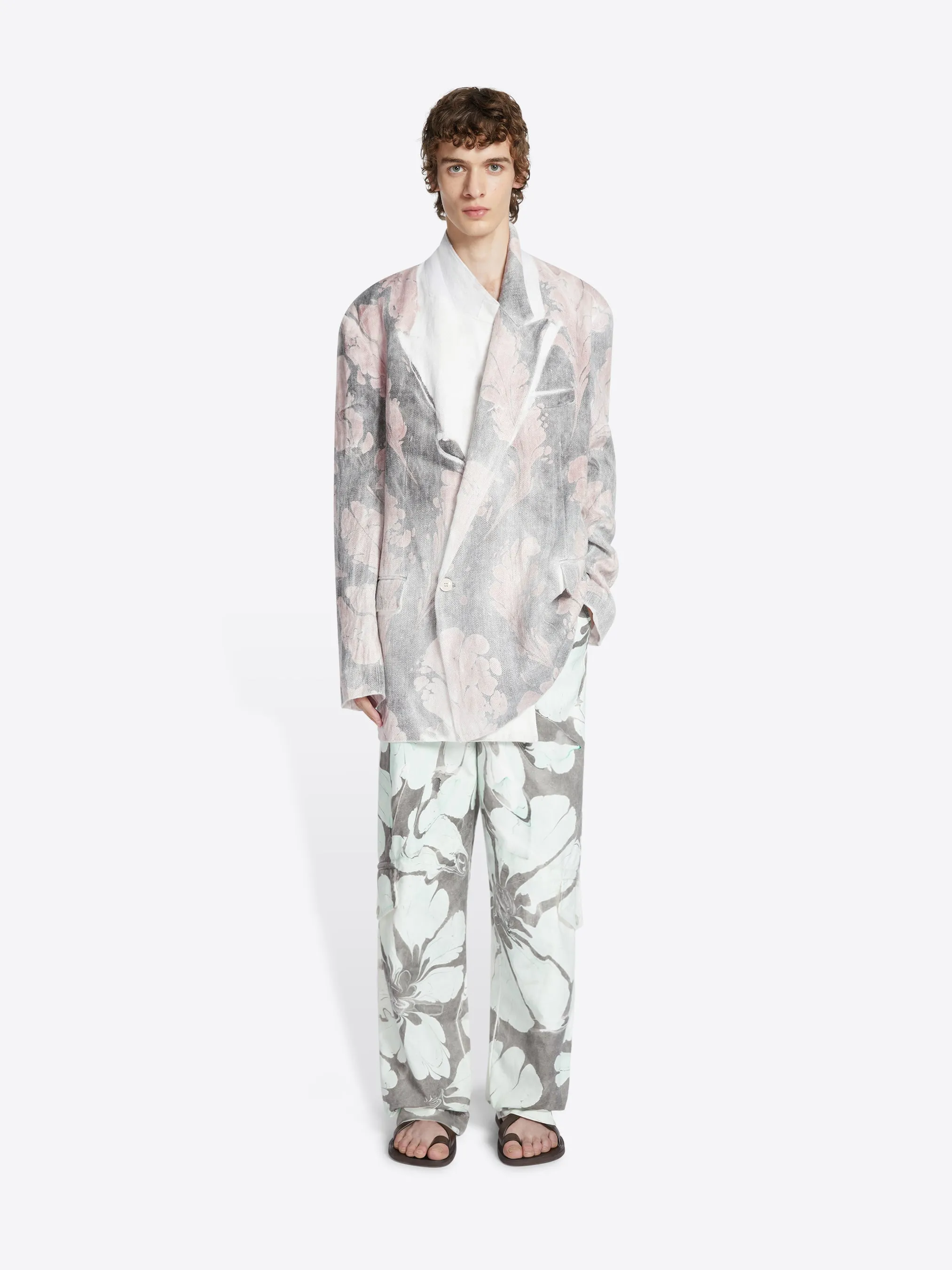 Hand printed blazer