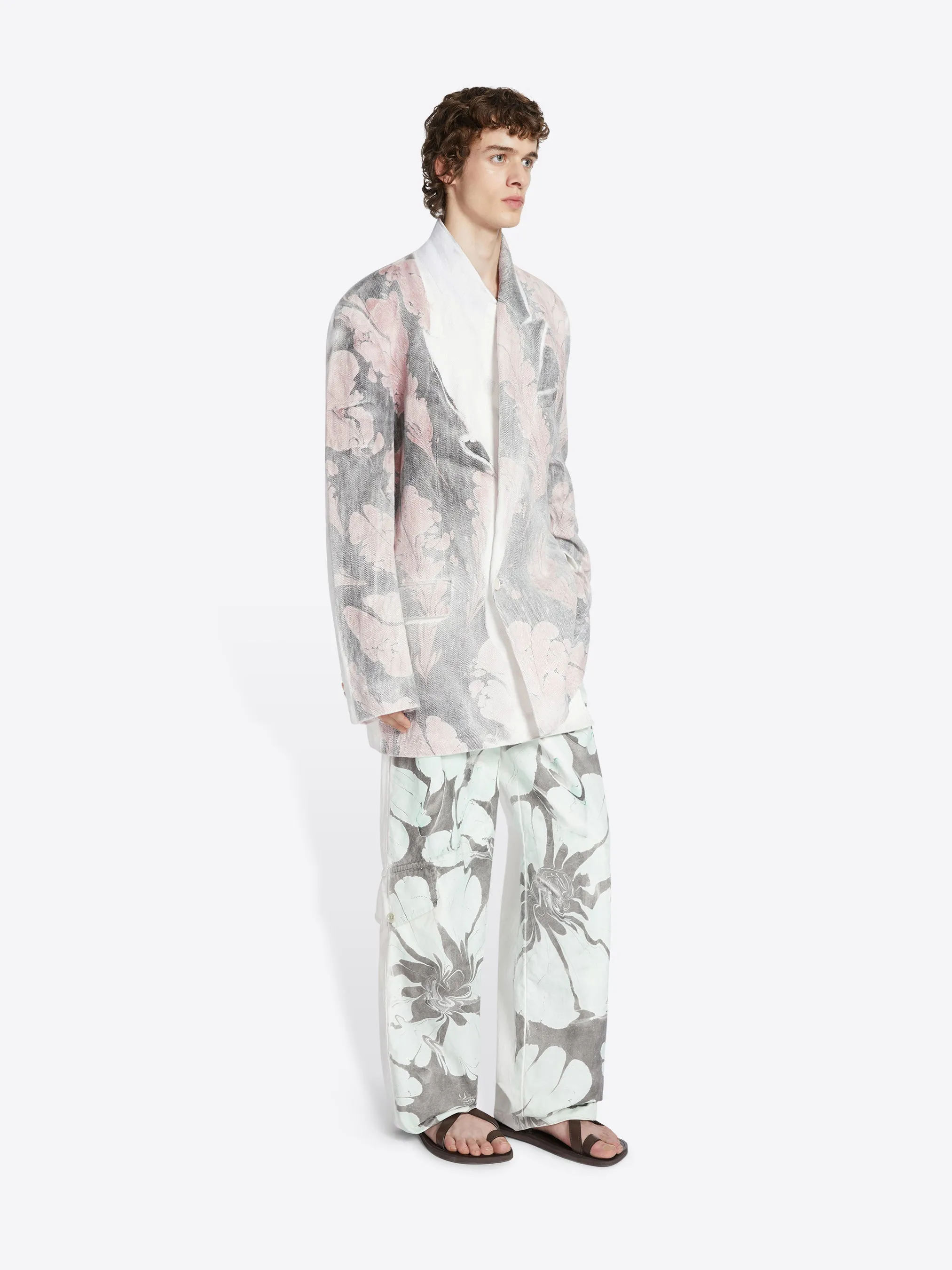 Hand printed blazer