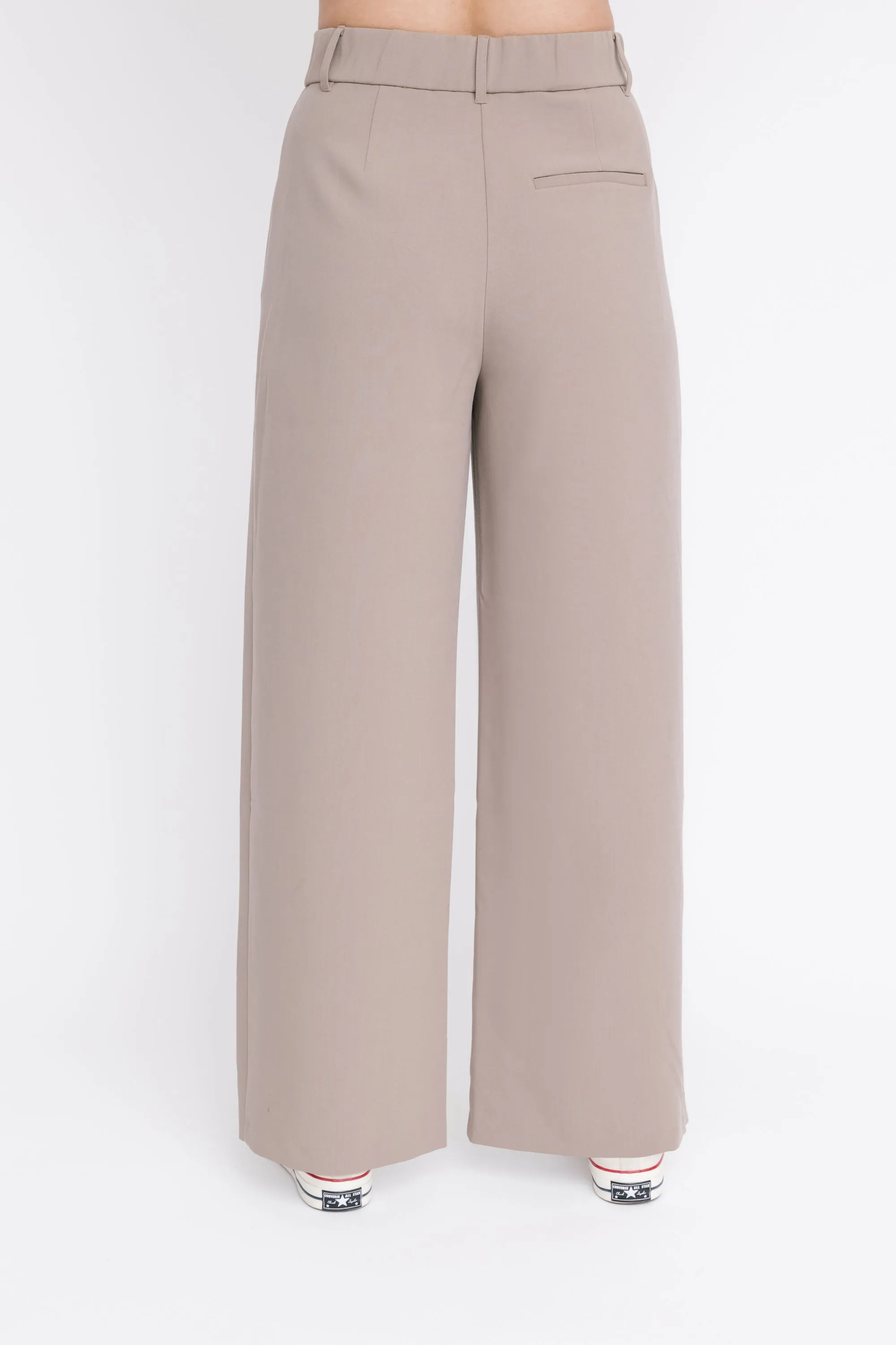 Harper Wide Leg Pant II in Deep Taupe