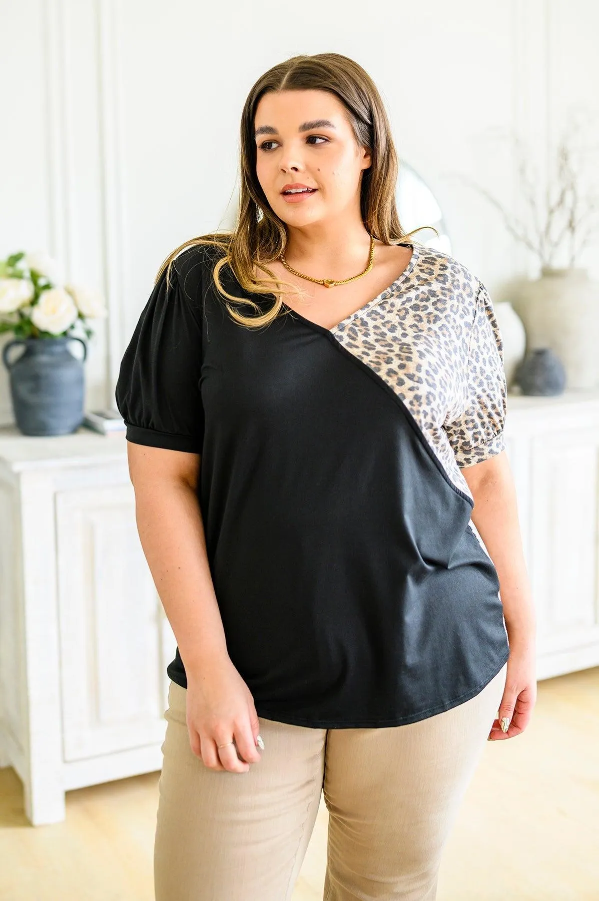 Hazel Blues® |  Wild Surprise V-Neck Top