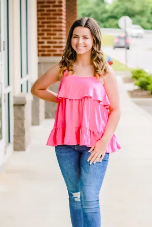 Hey Hottie Pink Tank