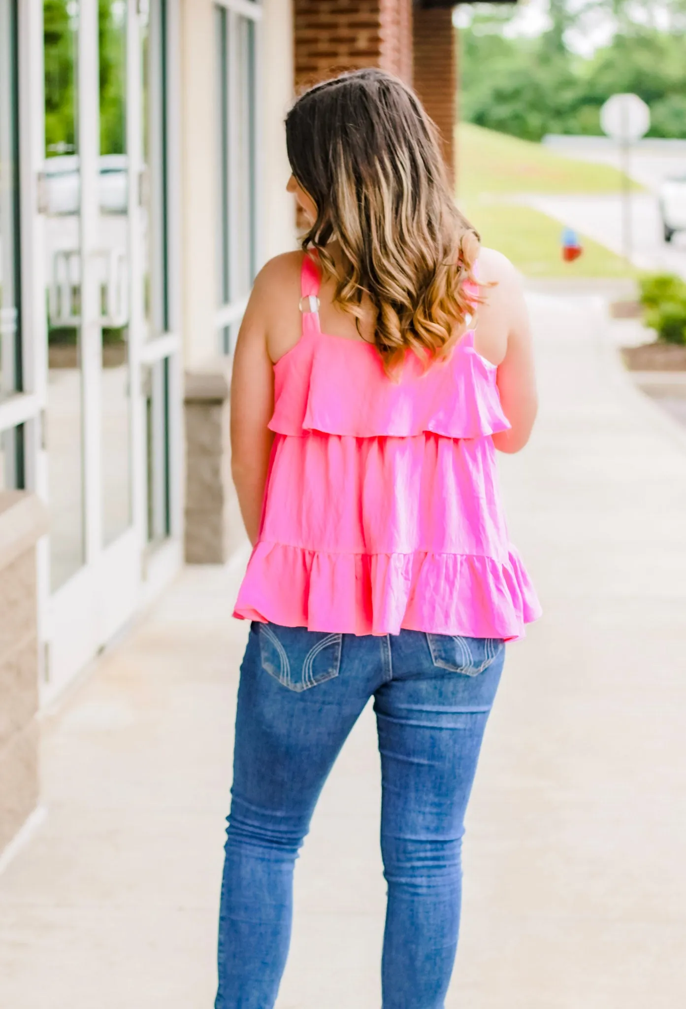 Hey Hottie Pink Tank