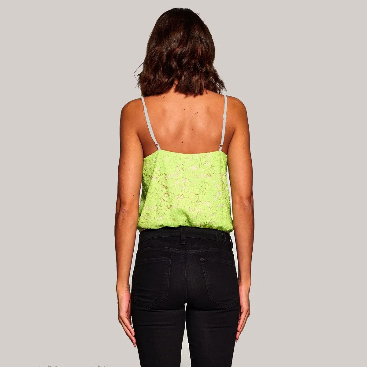 Izmit Scallop Lace Cami Bodysuit