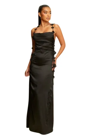 Jamil Flower Strap Maxi Dress