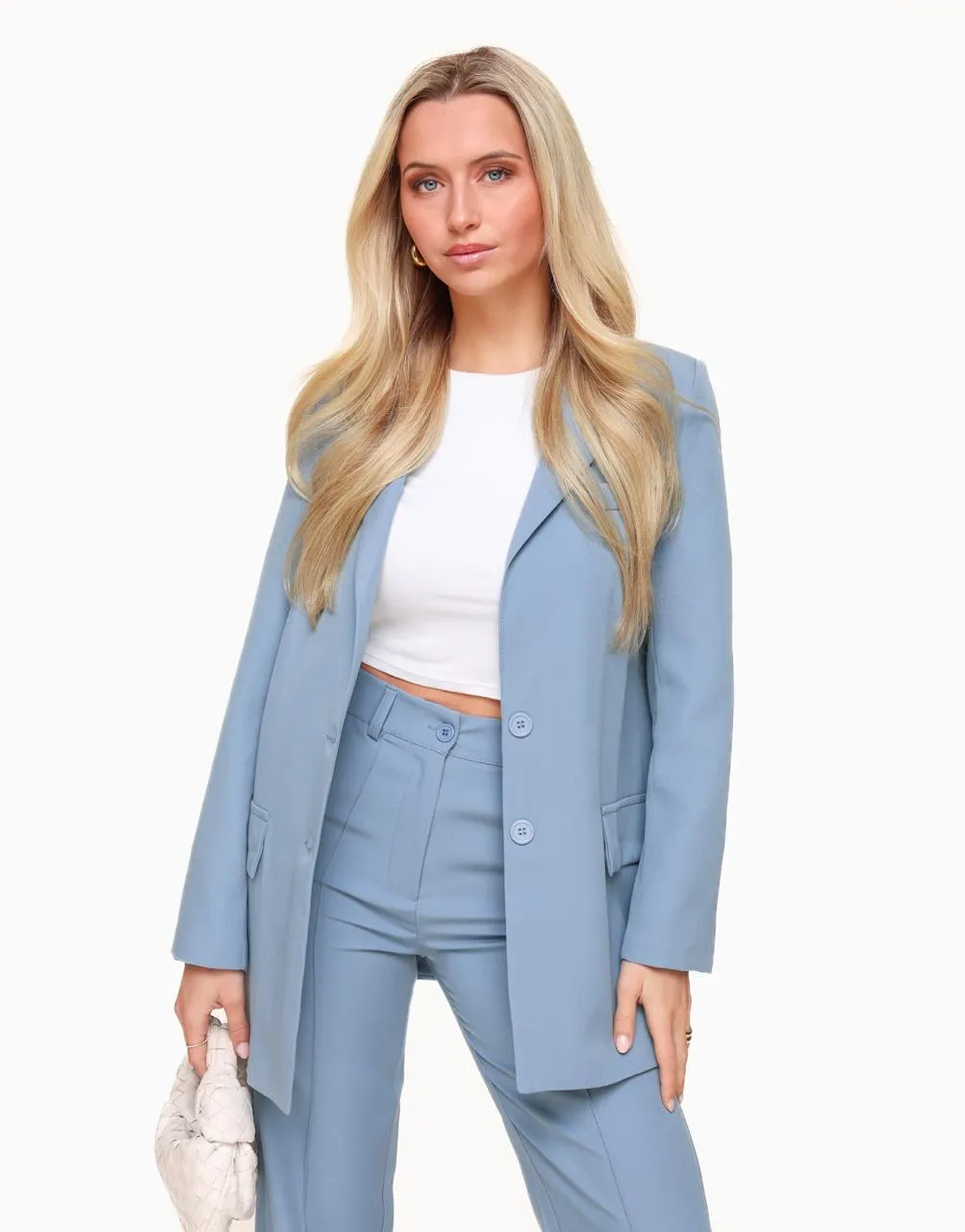 Jeansblauwe Basic - Blazer