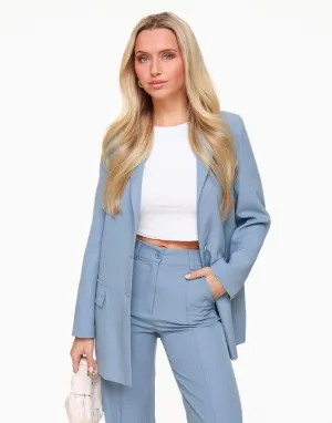 Jeansblauwe Basic - Blazer