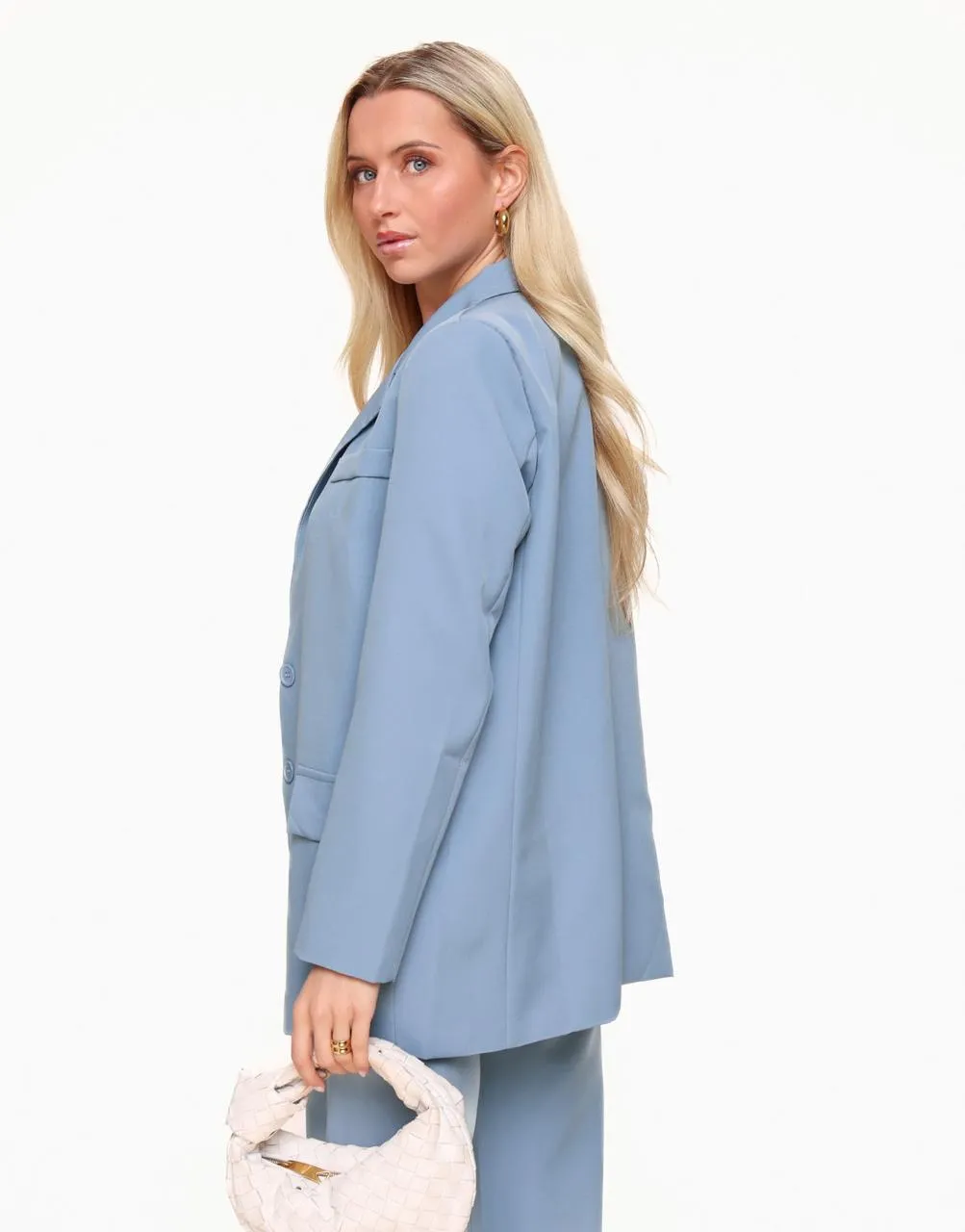 Jeansblauwe Basic - Blazer