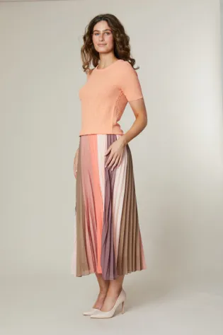 Jessica Graaf Pleated Colour Block Skirt 29800
