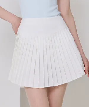 J.Jane Simple Pleats Skirt - White