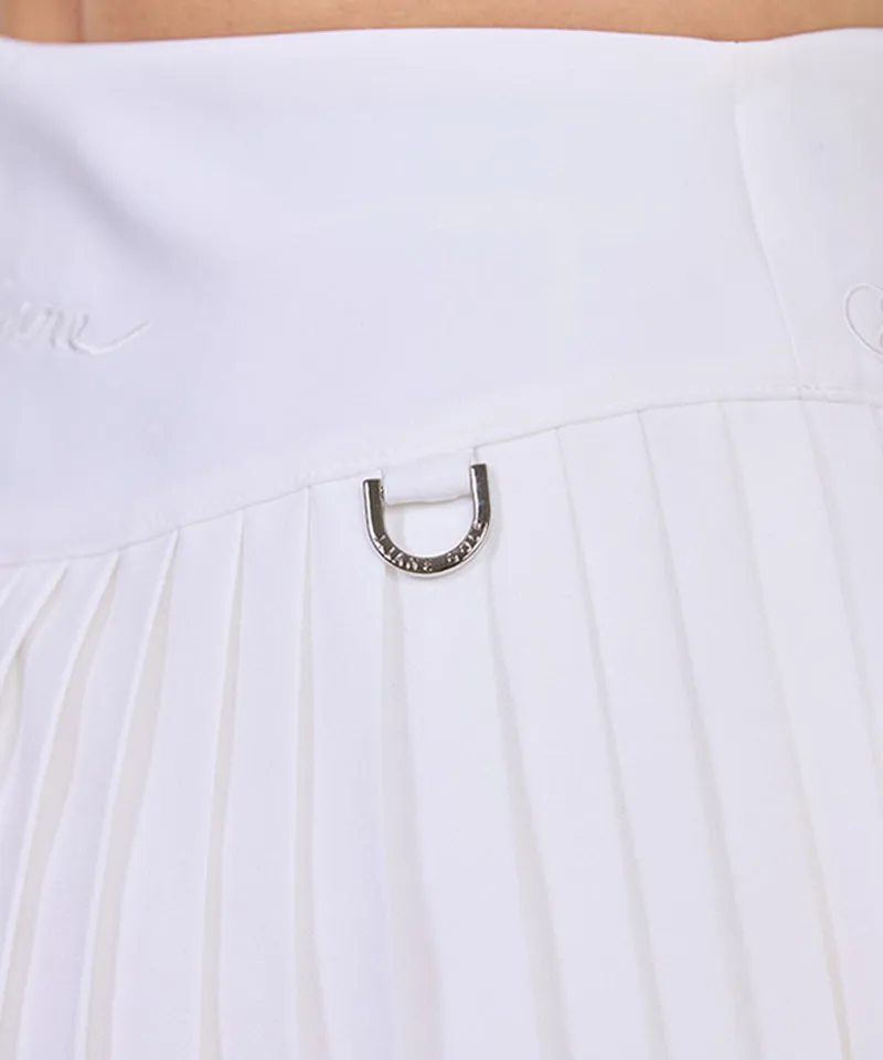 J.Jane Simple Pleats Skirt - White