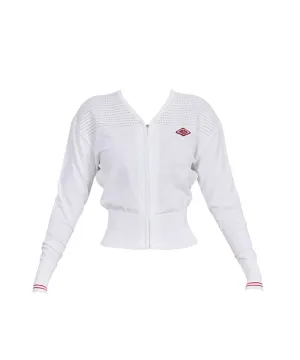 J.Jane Summer V- Neck Punching Cardigan - White