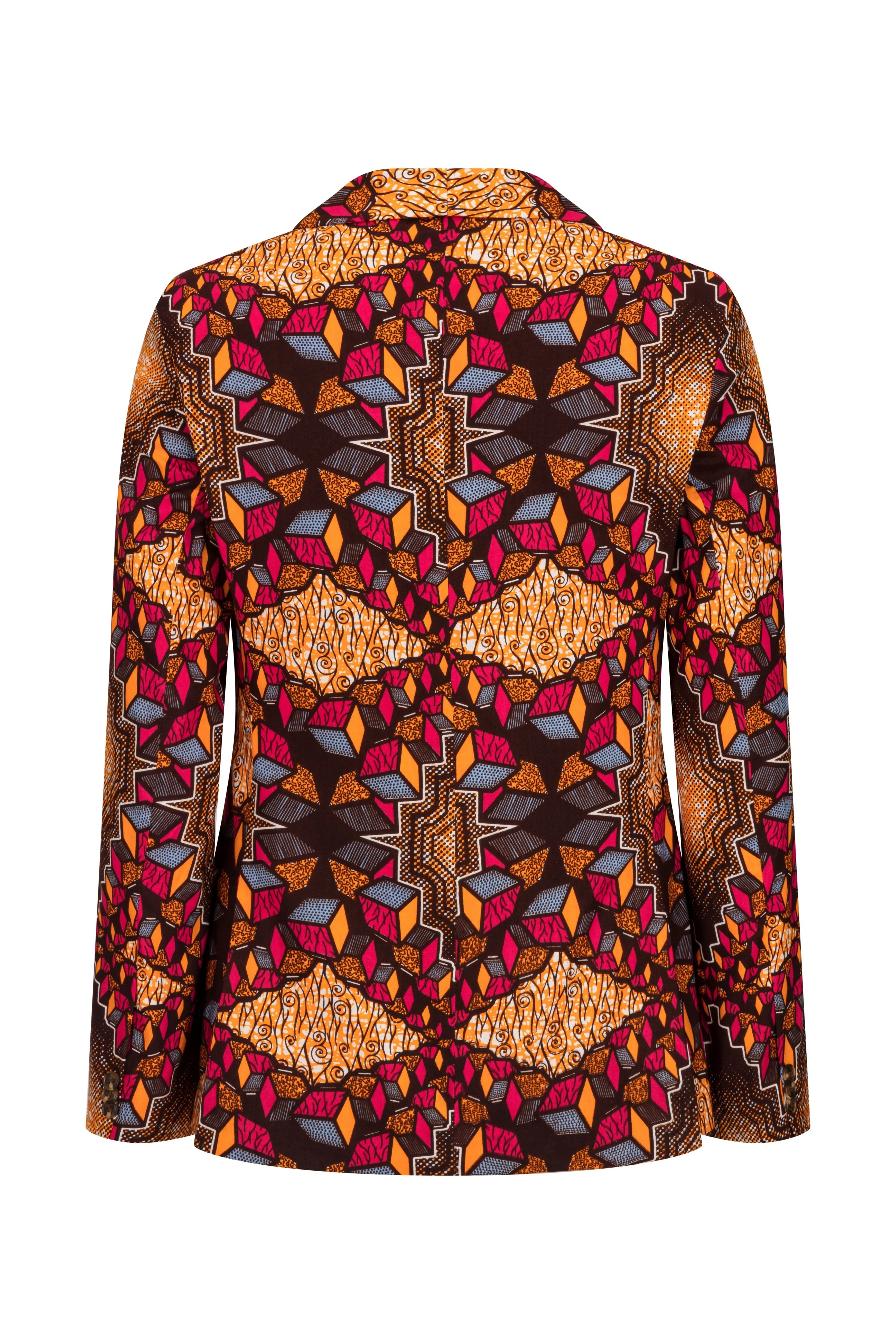 Joshua fitted African Print Blazer-Cubic
