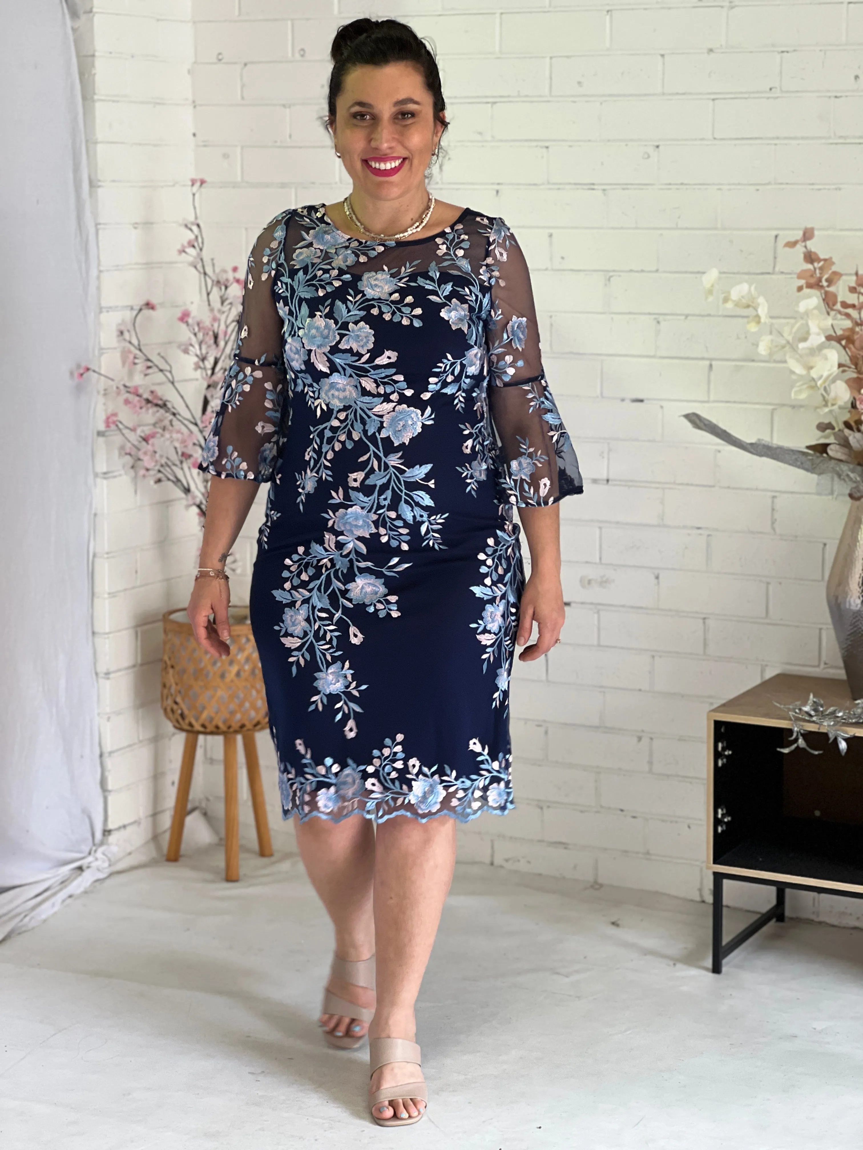 Lavinia Blue Evening Dress