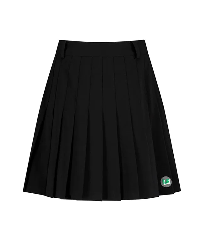 LE SONNET Banding Pleats Skirt - Black