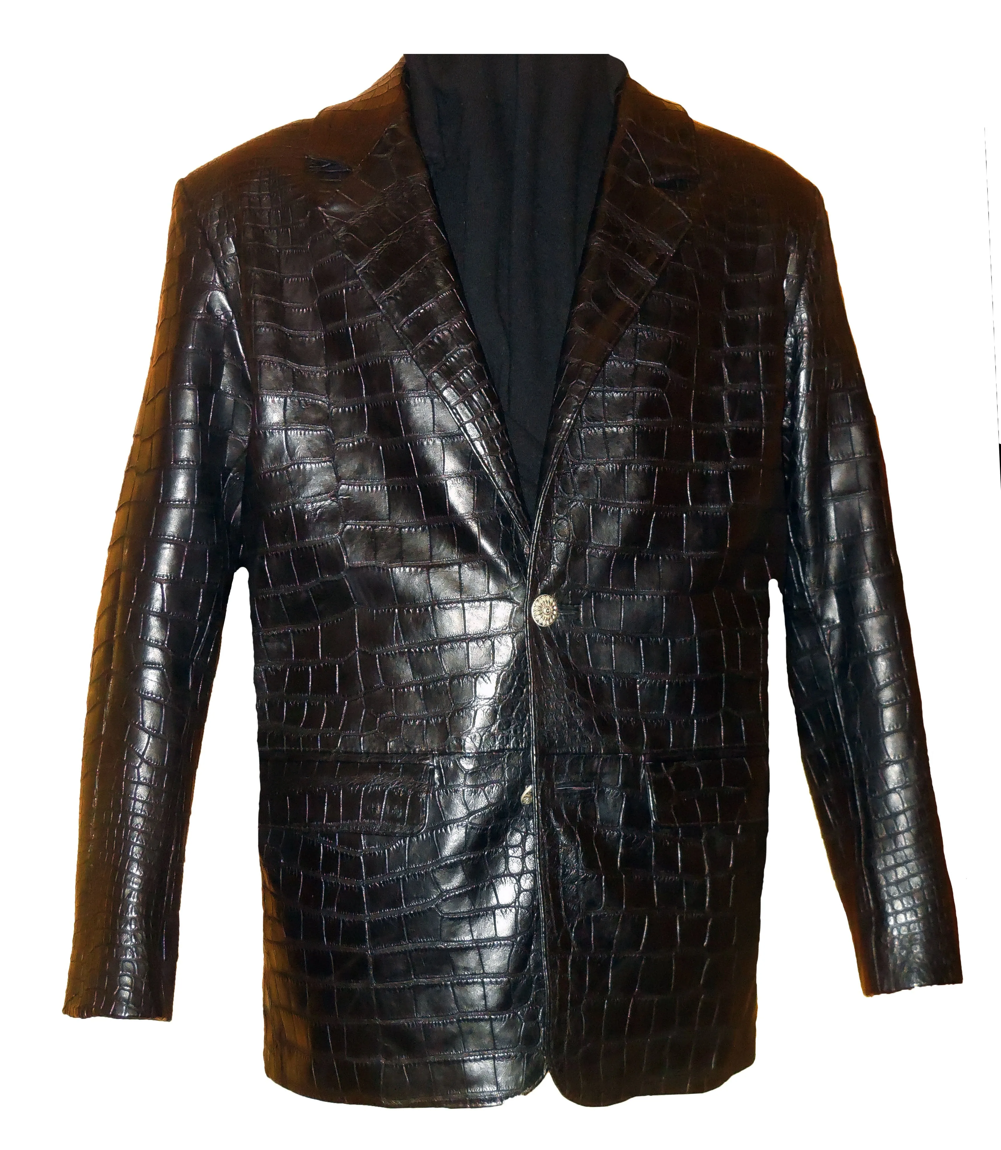 Leather Alligator Blazer - Genuine Alligator Jacket - On Sale