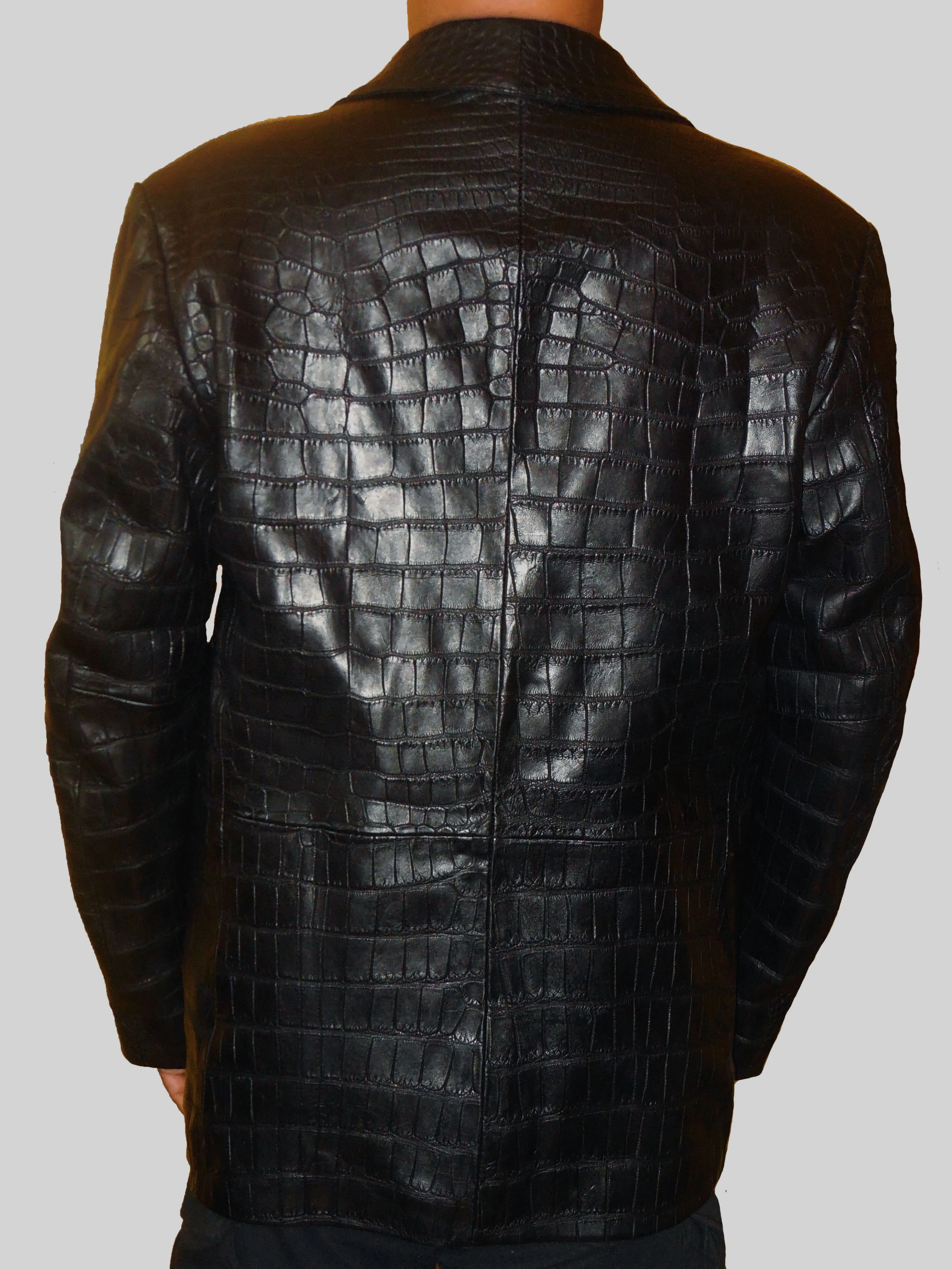 Leather Alligator Blazer - Genuine Alligator Jacket - On Sale