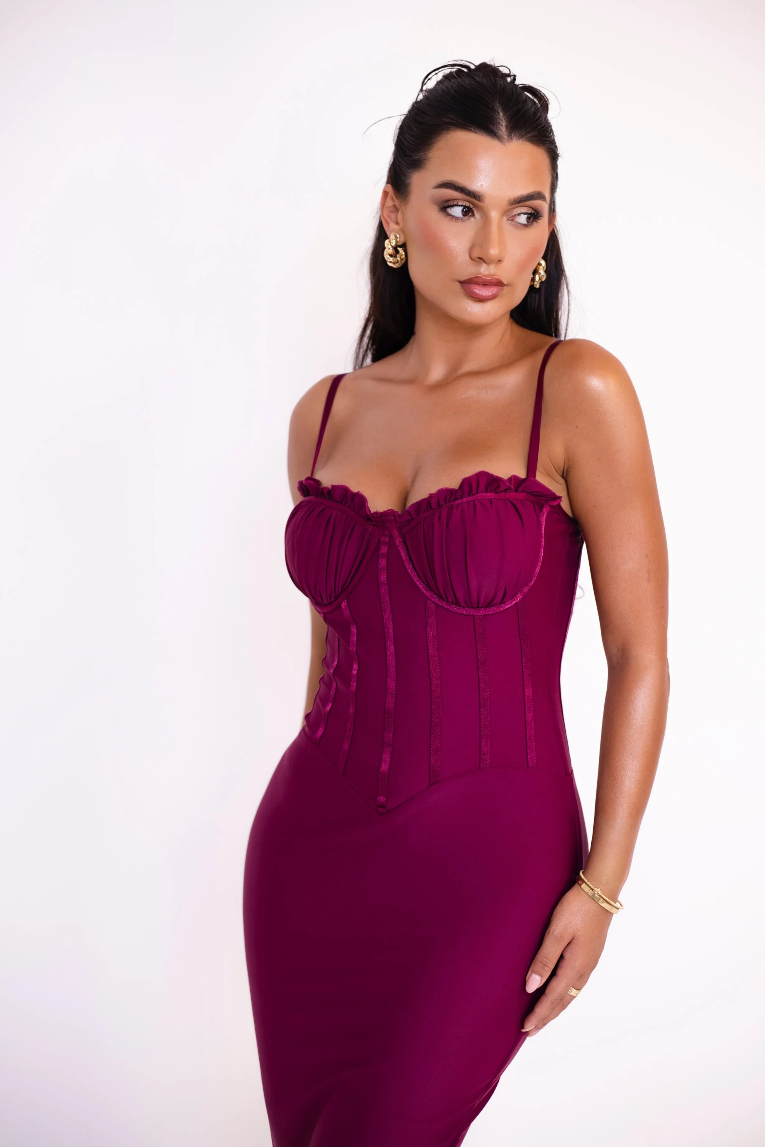 Ledia Berry Dress