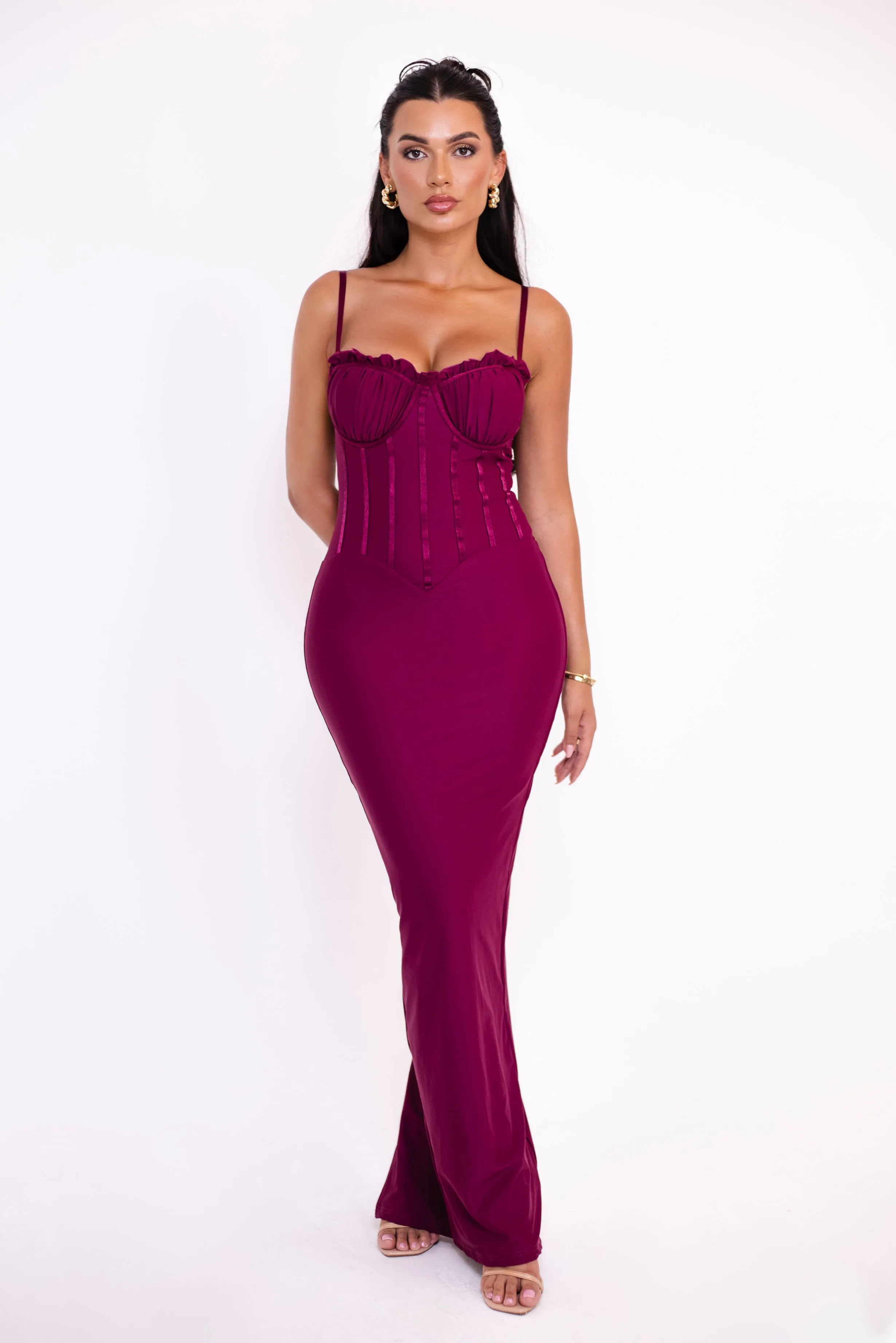 Ledia Berry Dress